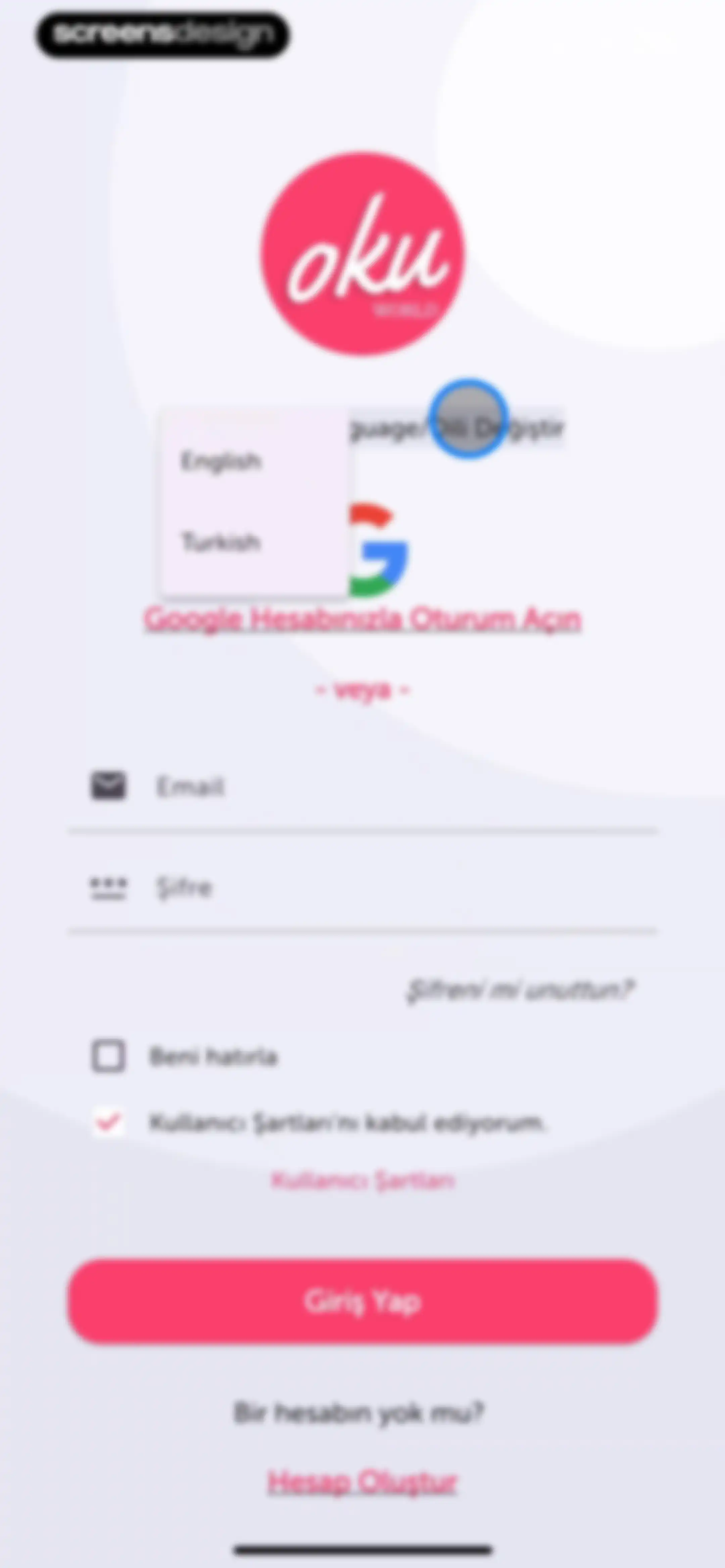 Oku World screen 4