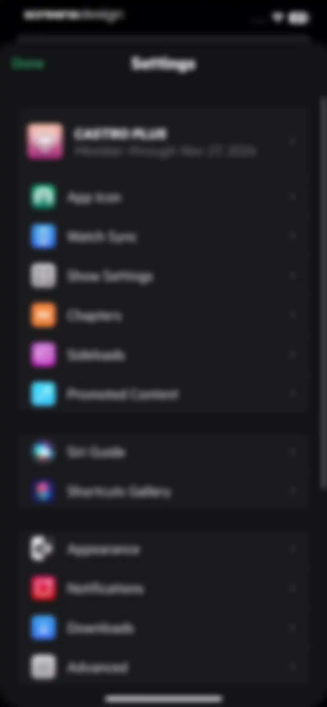 Castro: Podcast App & Player screen 93