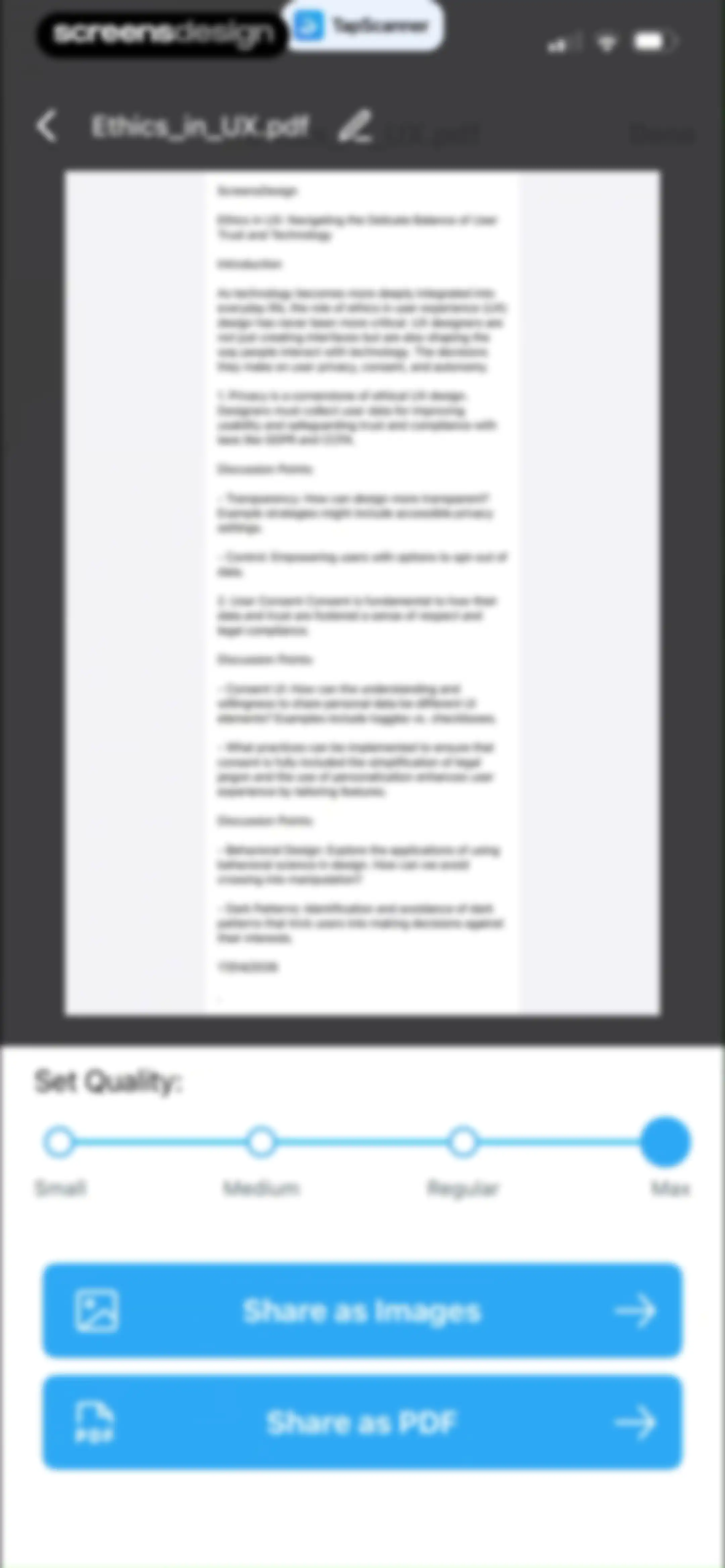 PDF Scanner App: TapScanner screen 60