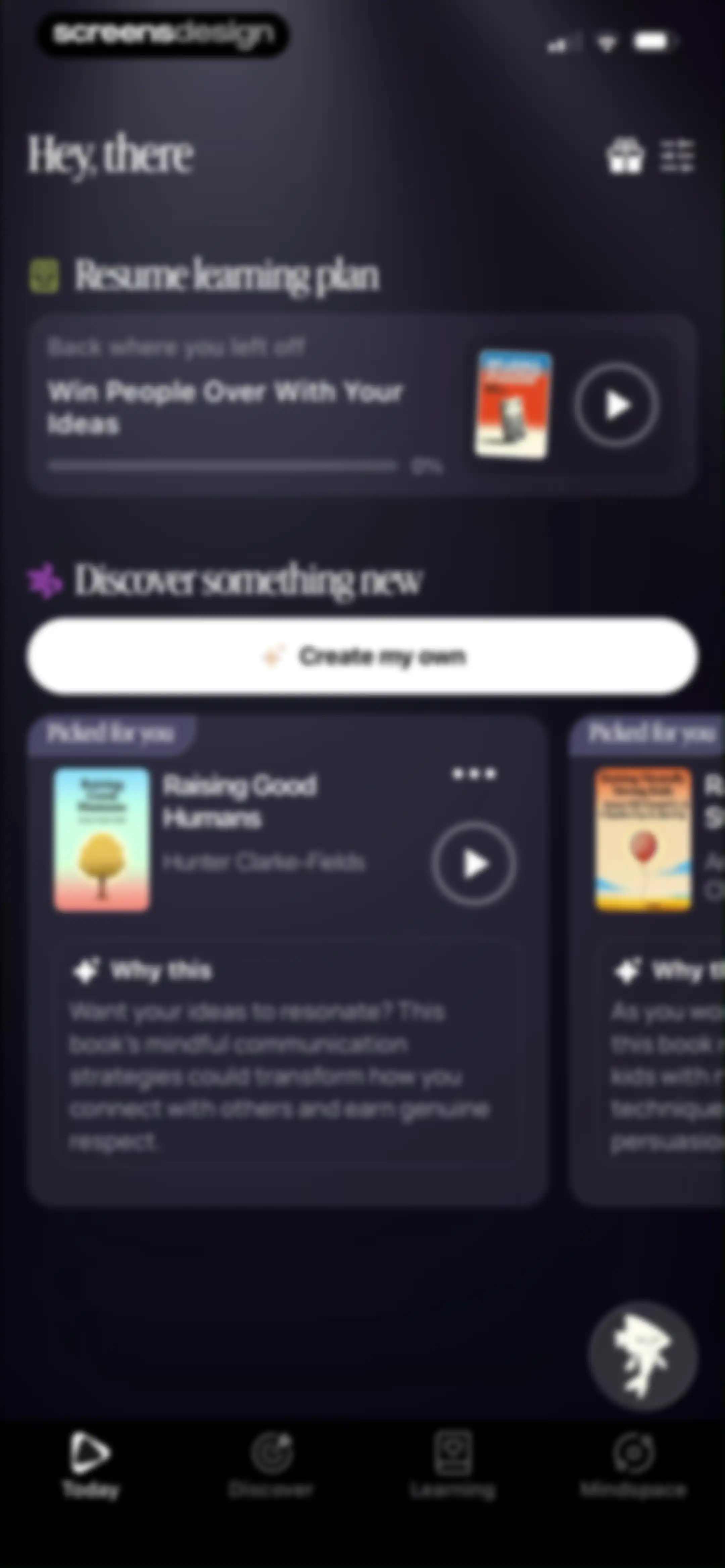 BeFreed: Personalized Learning screen 41