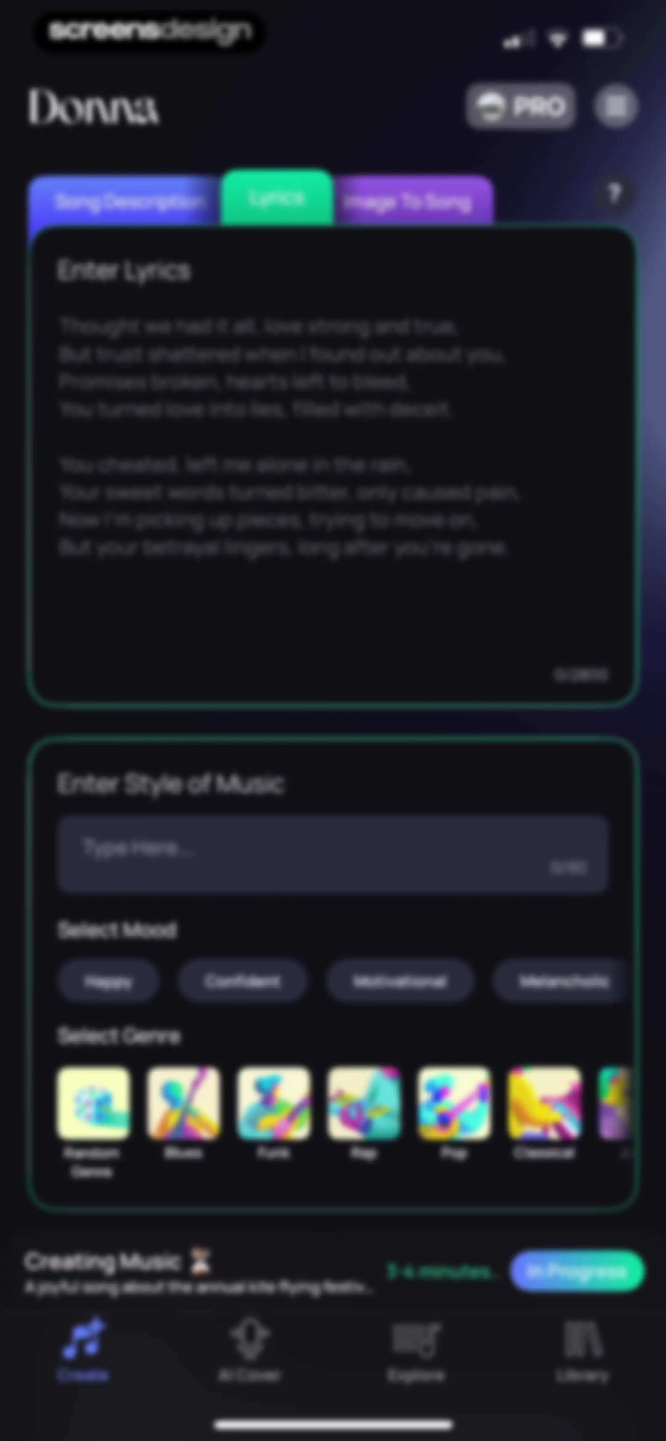 Donna AI Song & Music Maker screen 19