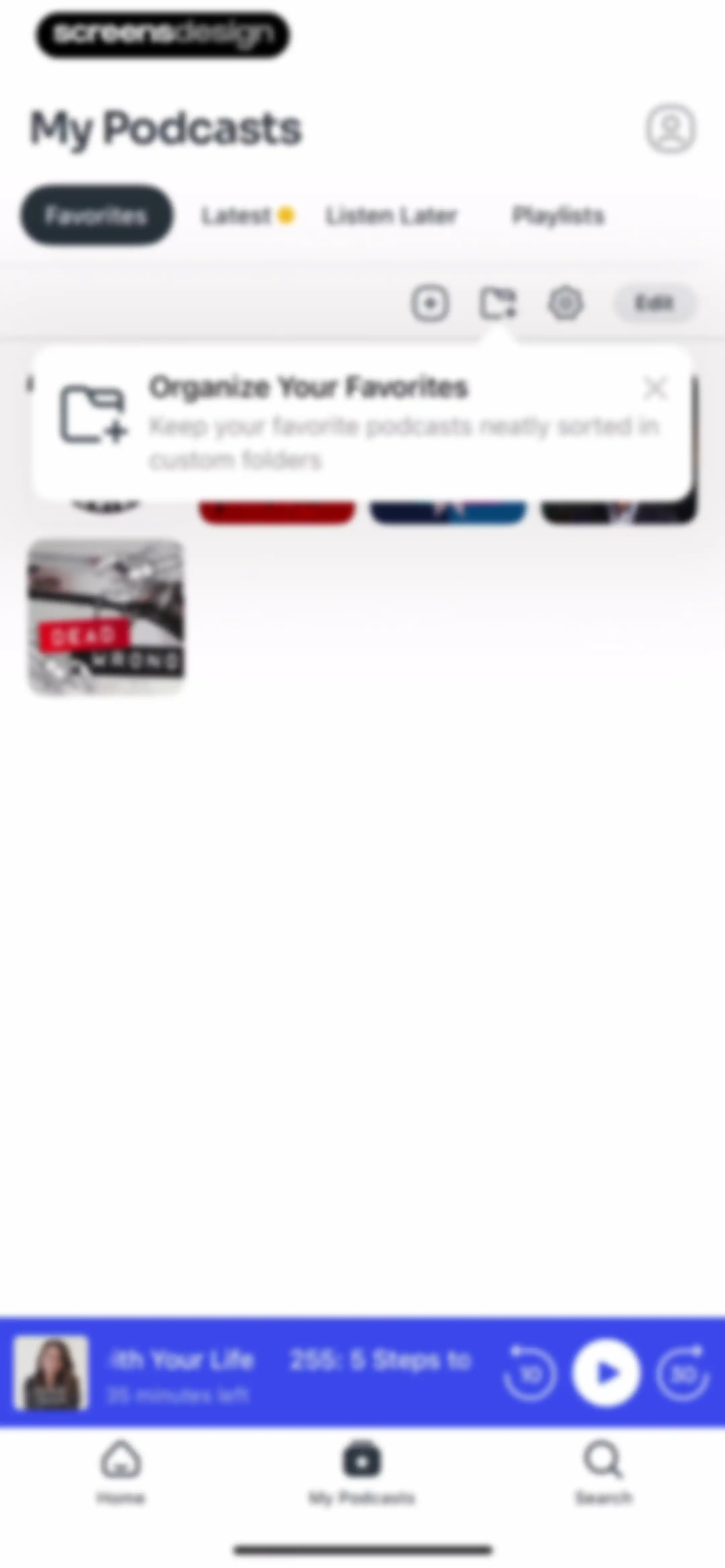 Podcast App screen 60