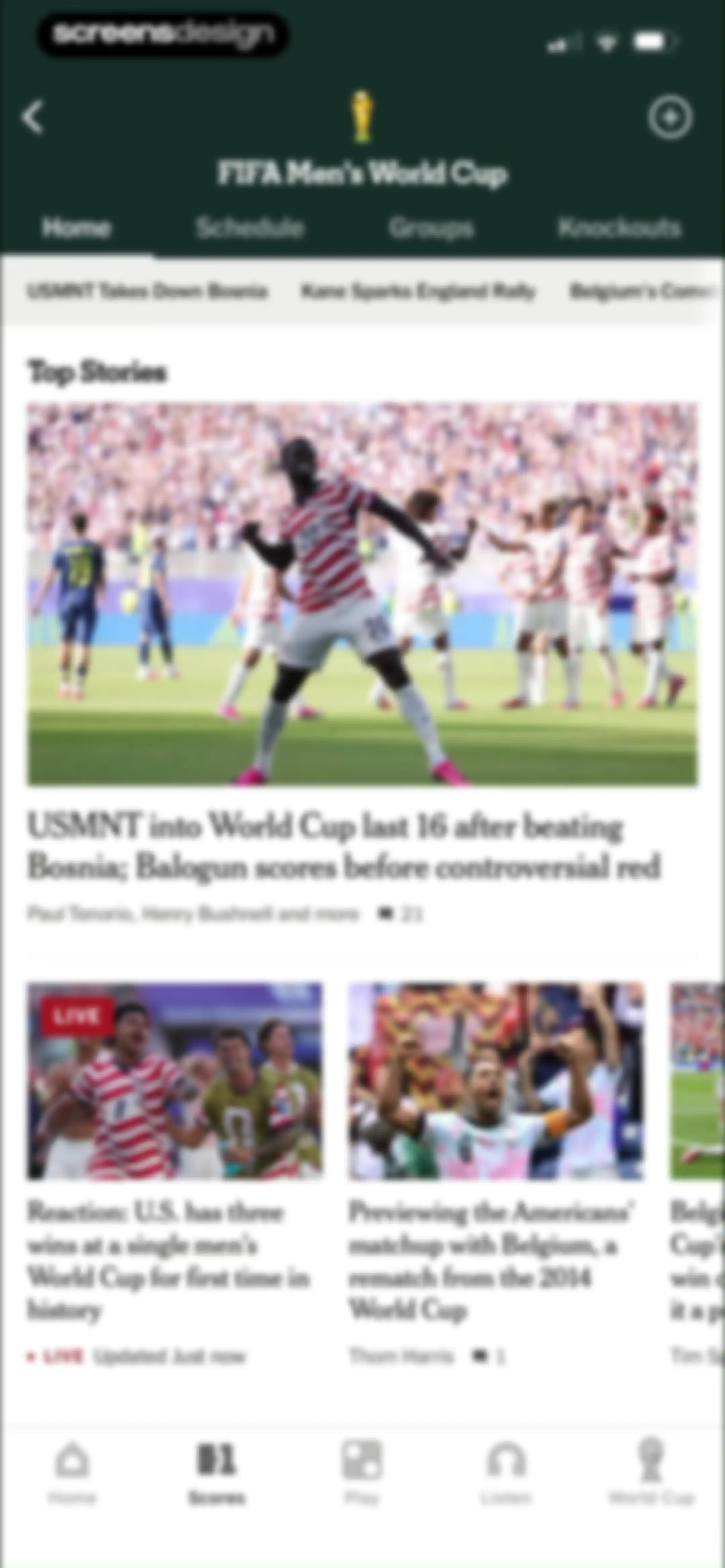 The Athletic: All Sports News screen 95