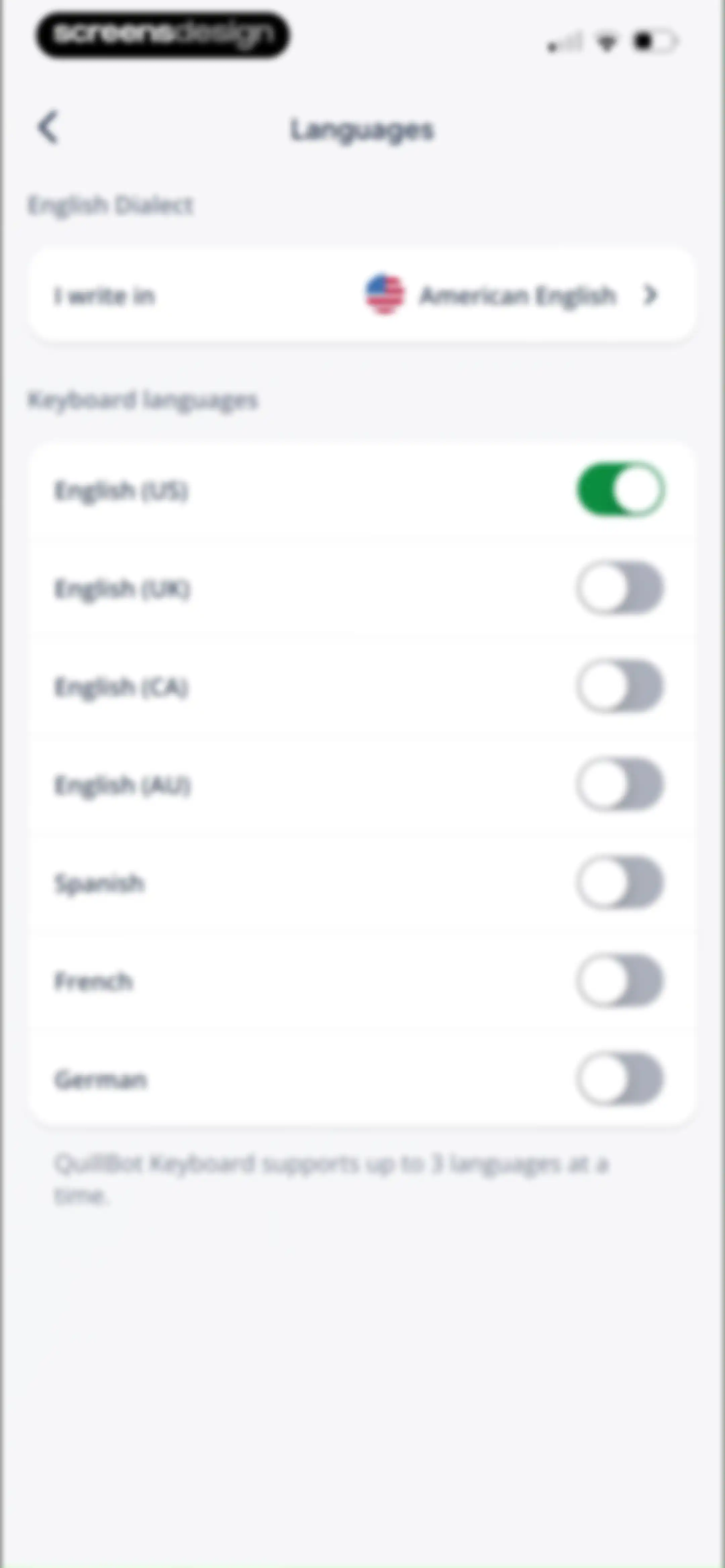 Quillbot-AI Writing & Keyboard screen 93