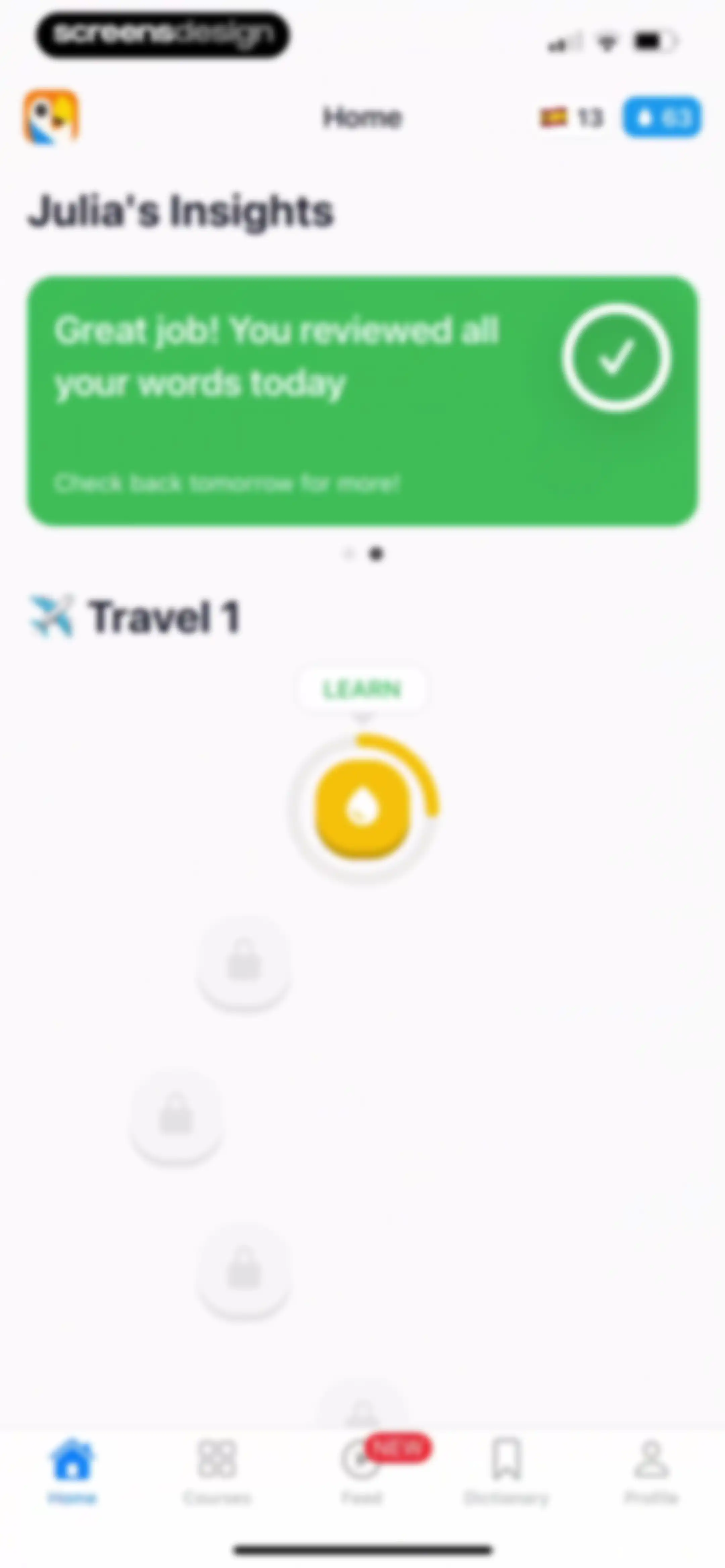 Parrot – Learn Spanish screen 59
