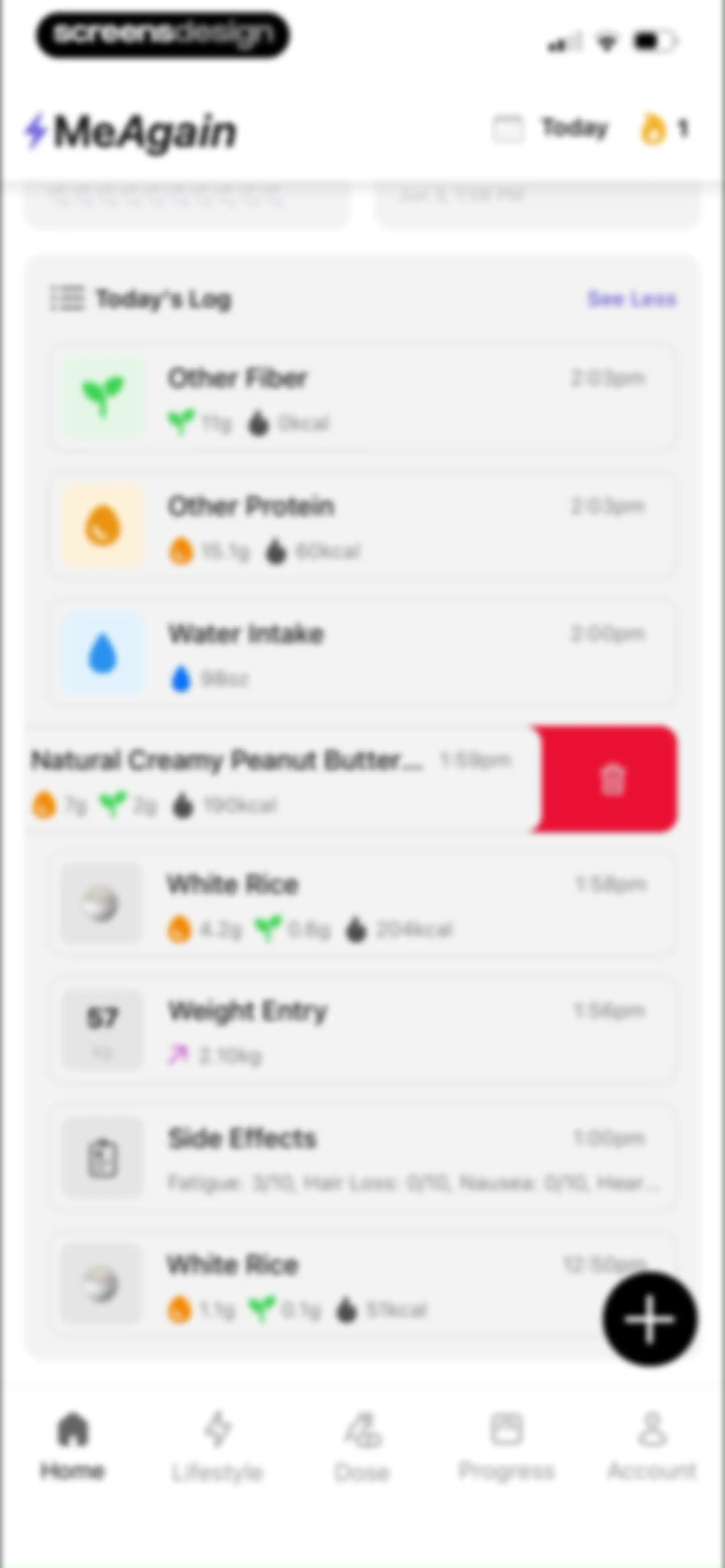 MeAgain: GLP-1 Tracker App screen 110