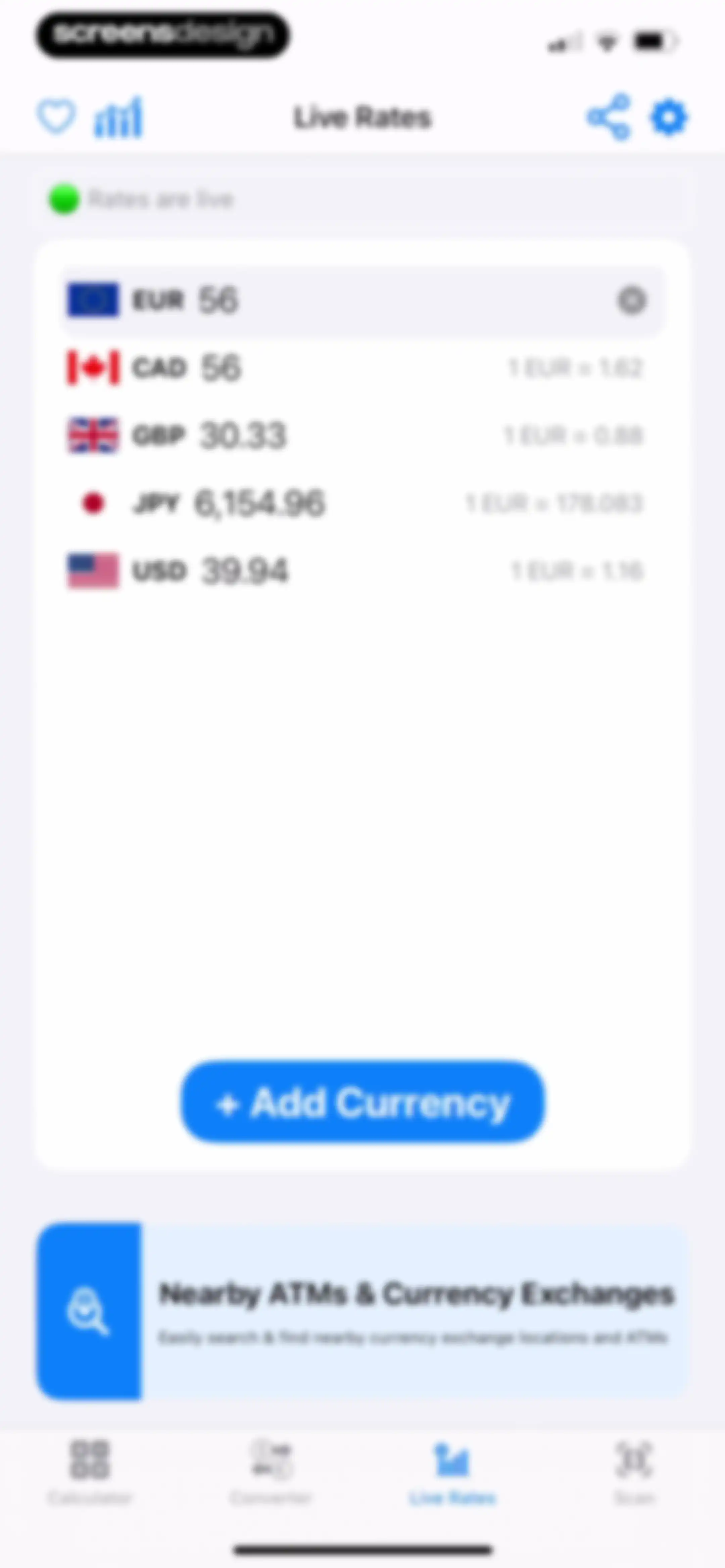 Currency Converter Calculator• screen 31