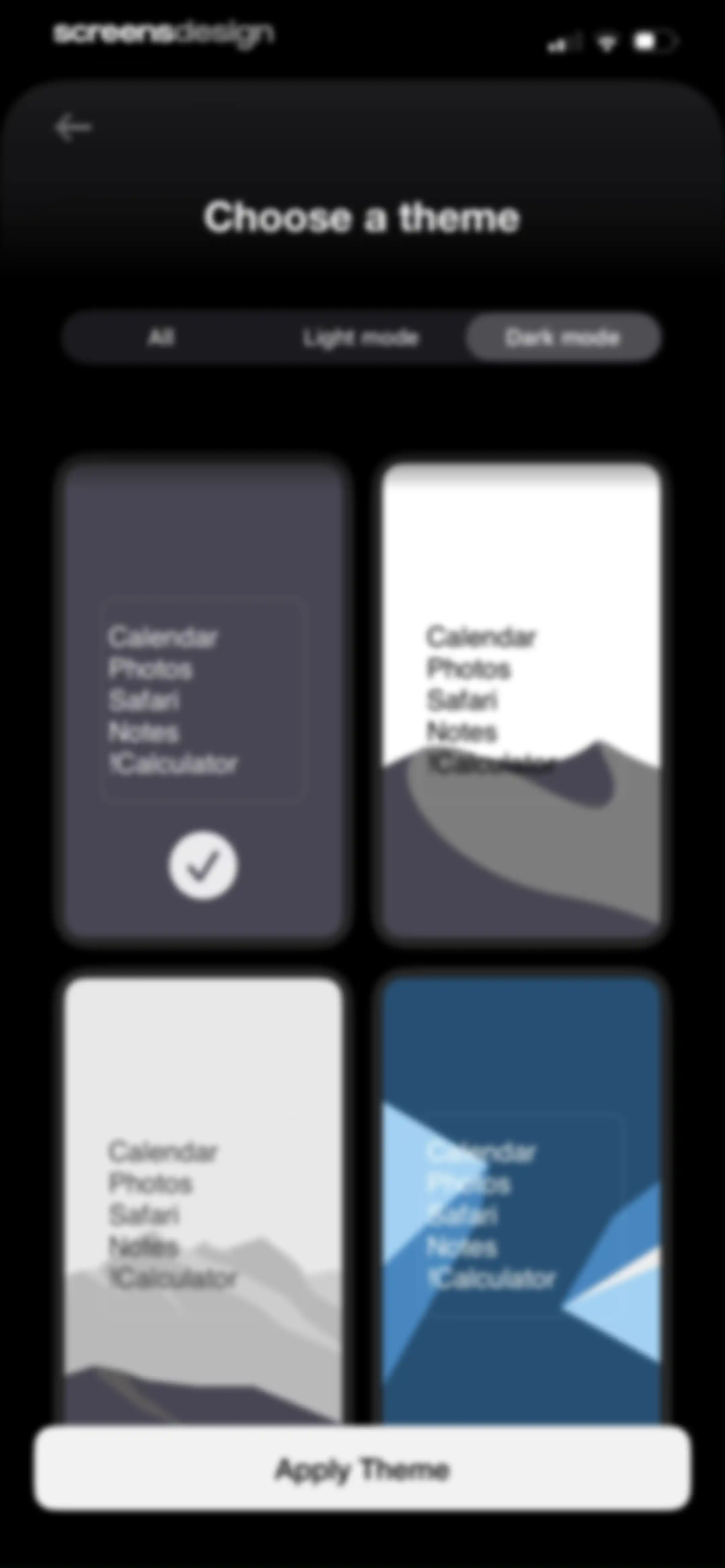 Blank Spaces Launcher screen 47