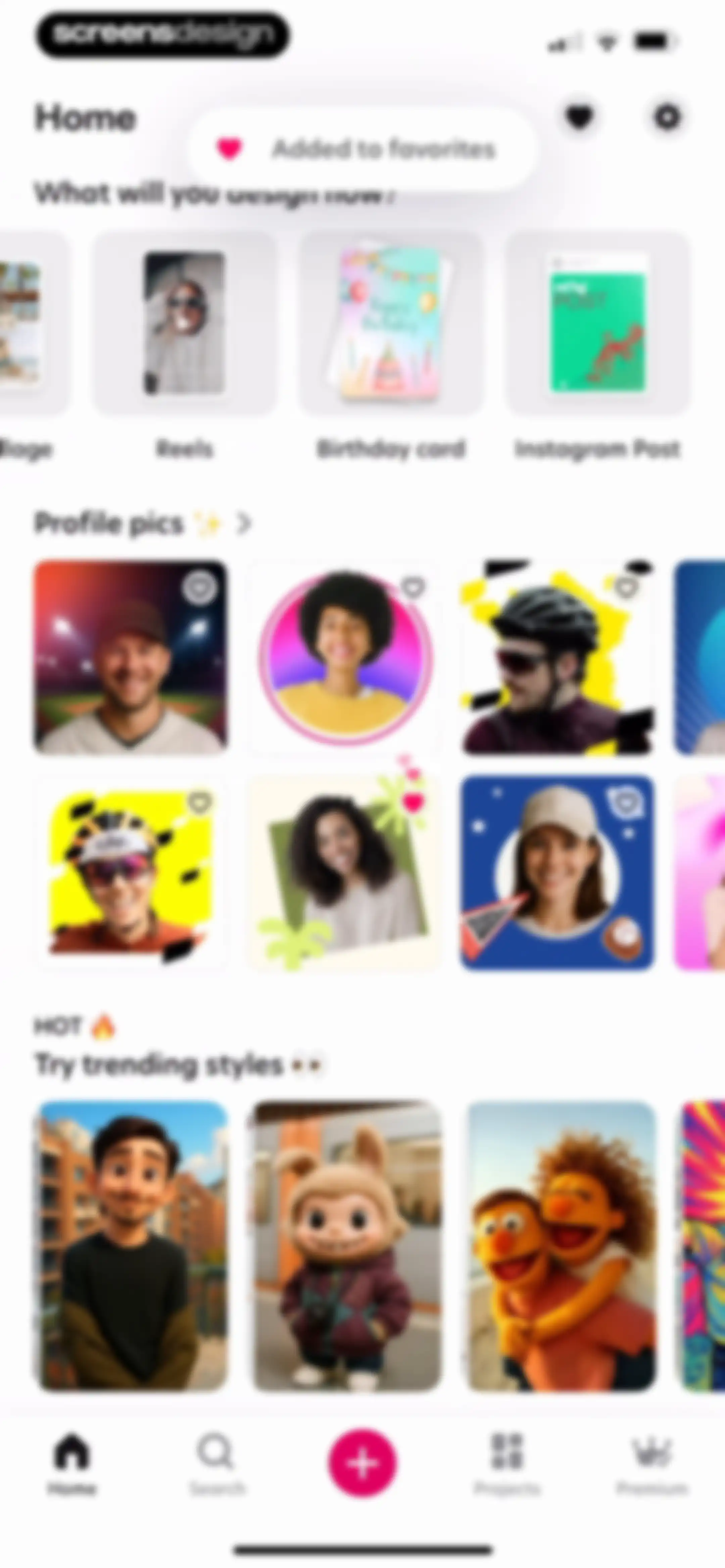 Bazaart AI Photo Editor Design screen 141
