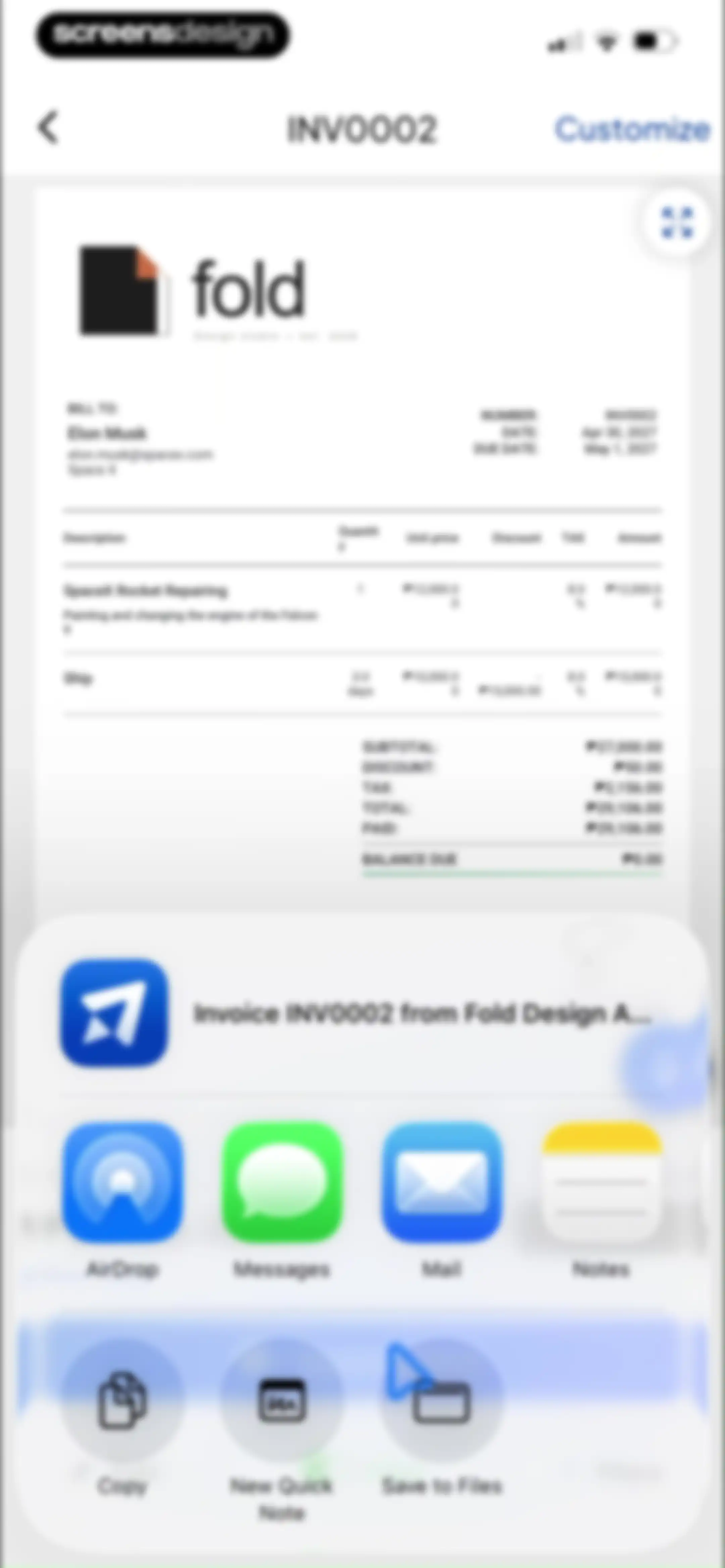Invoice Maker - Invoice Fly screen 74