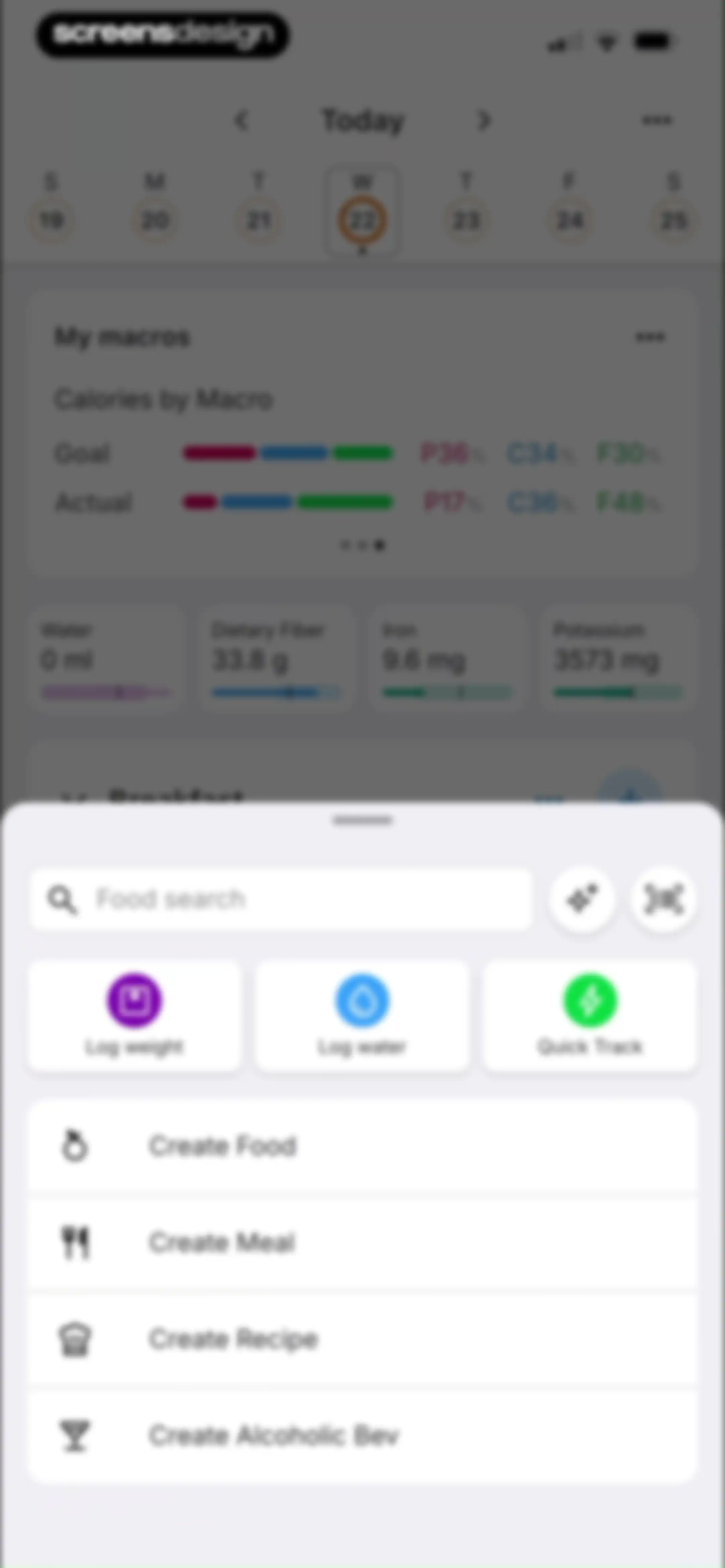 MacrosFirst - Macro Tracker screen 93
