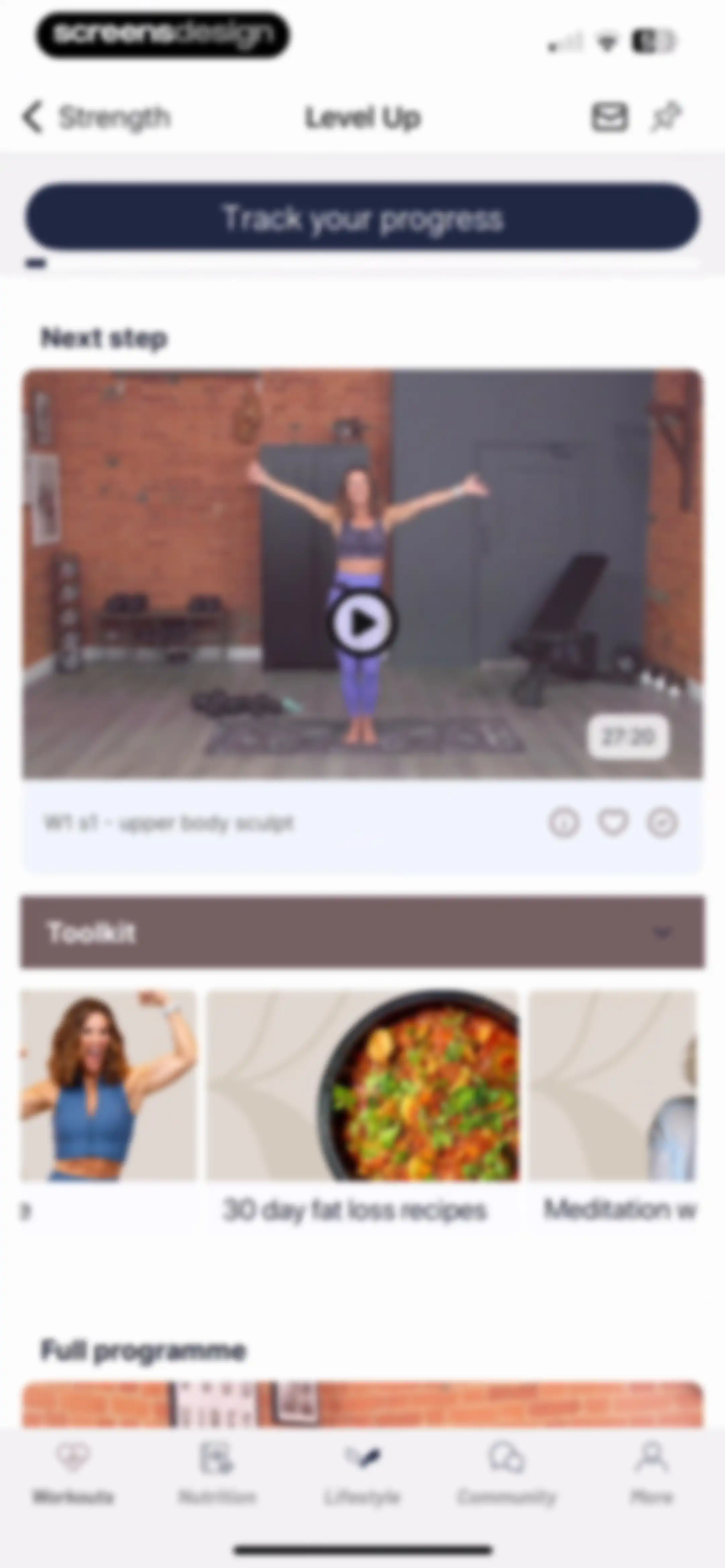 Results Wellness Lifestyle screen 69
