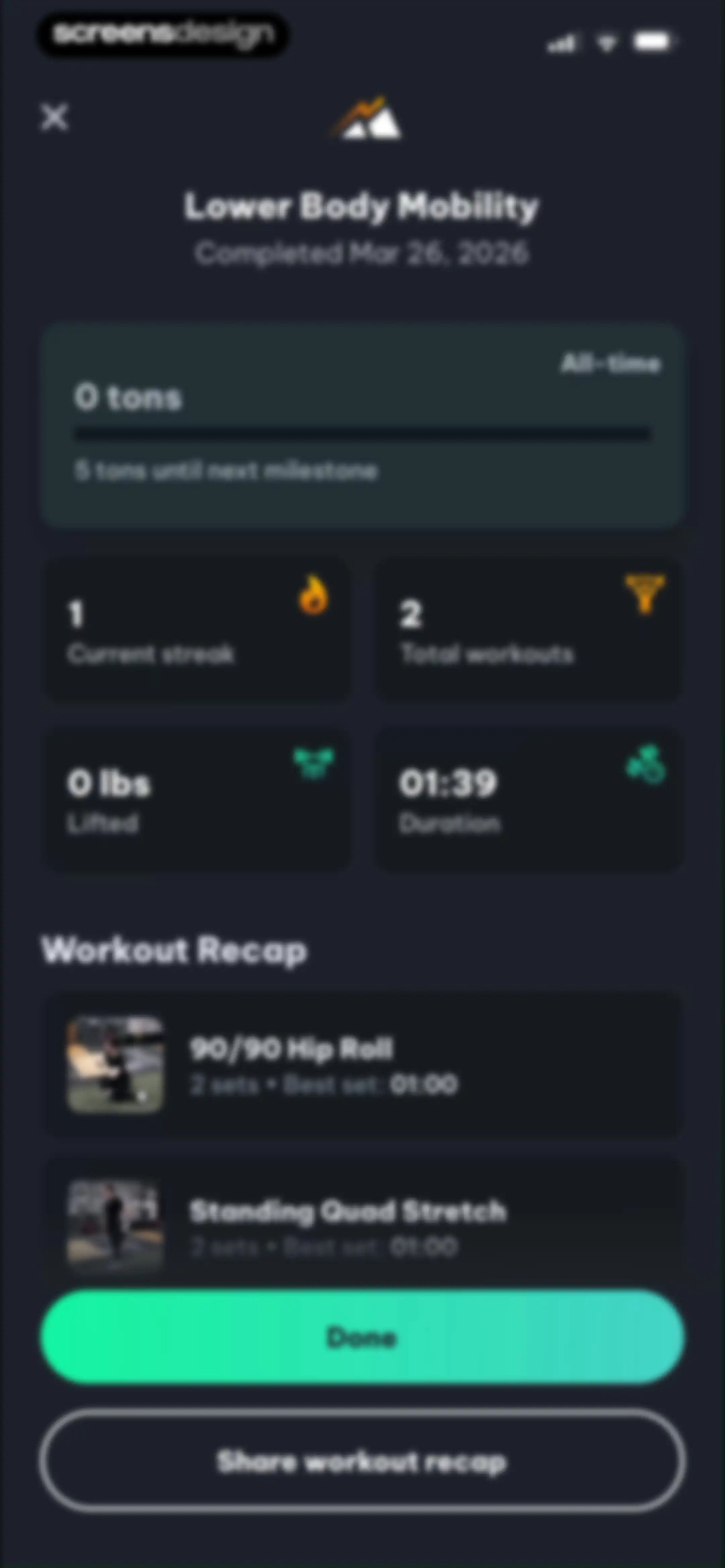 Peak Strength screen 52