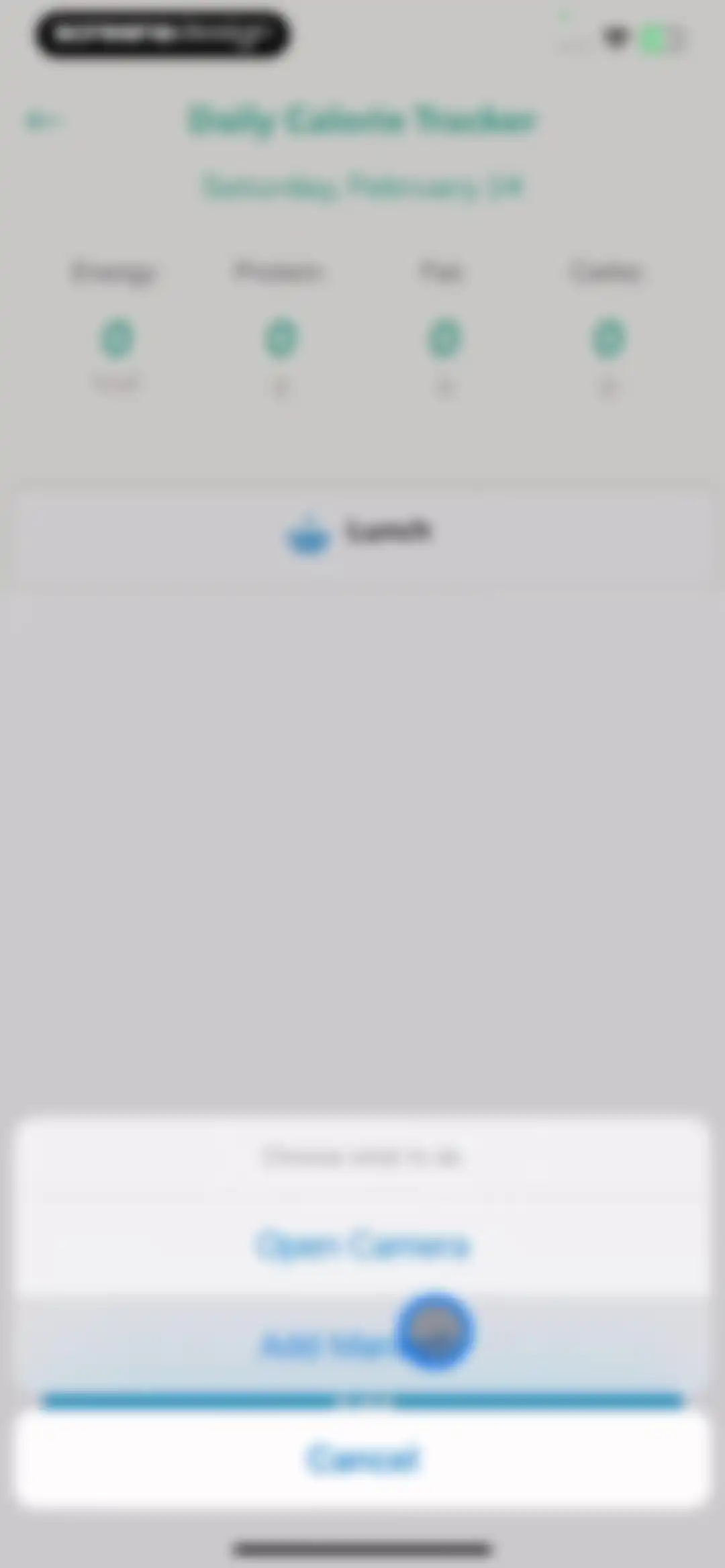 Pulse Checker. Calorie Manager screen 22