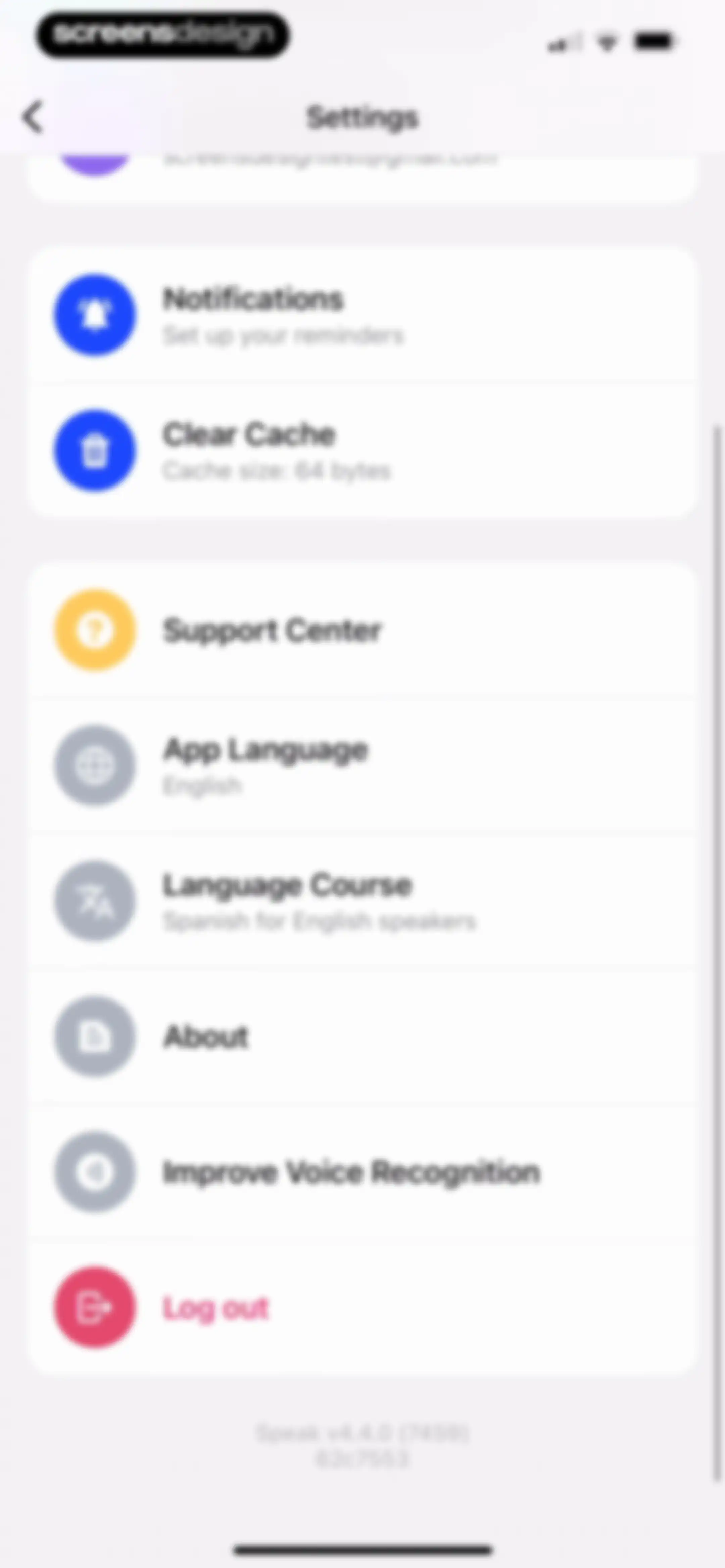 Speak: Language Learning screen 179