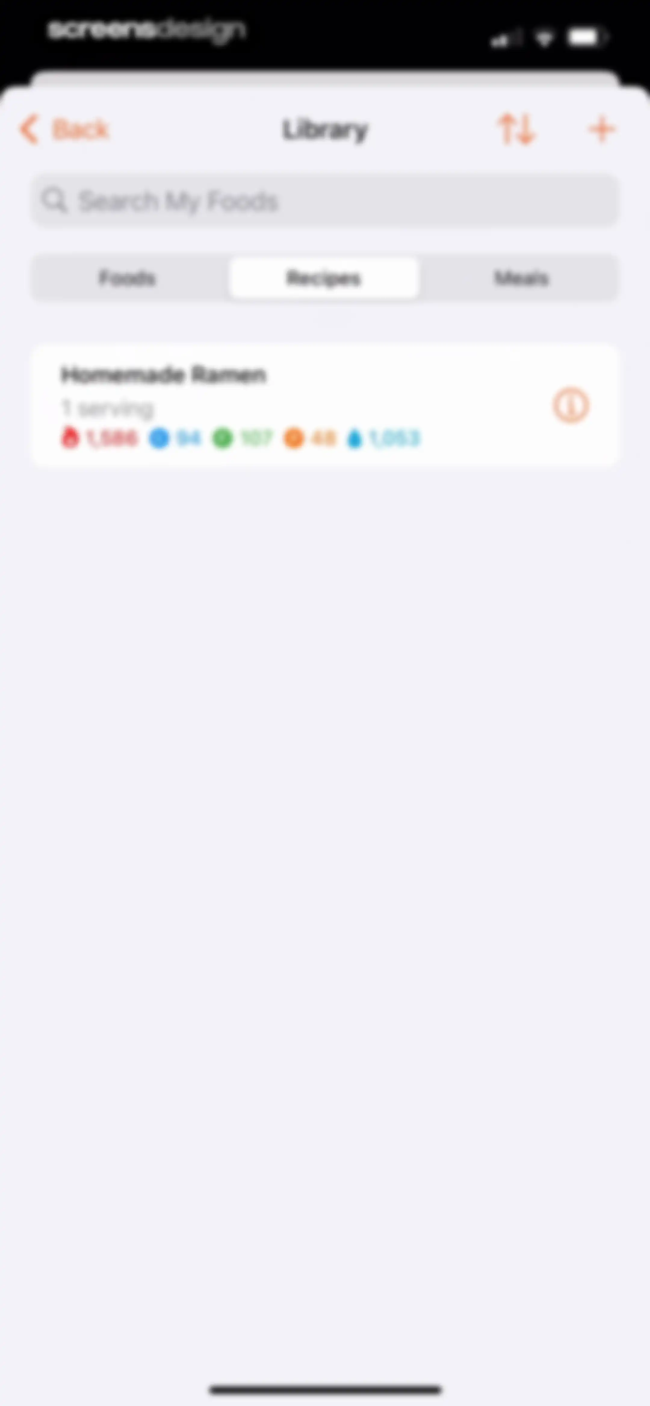 Nutrition Tracker: Foodnoms screen 107