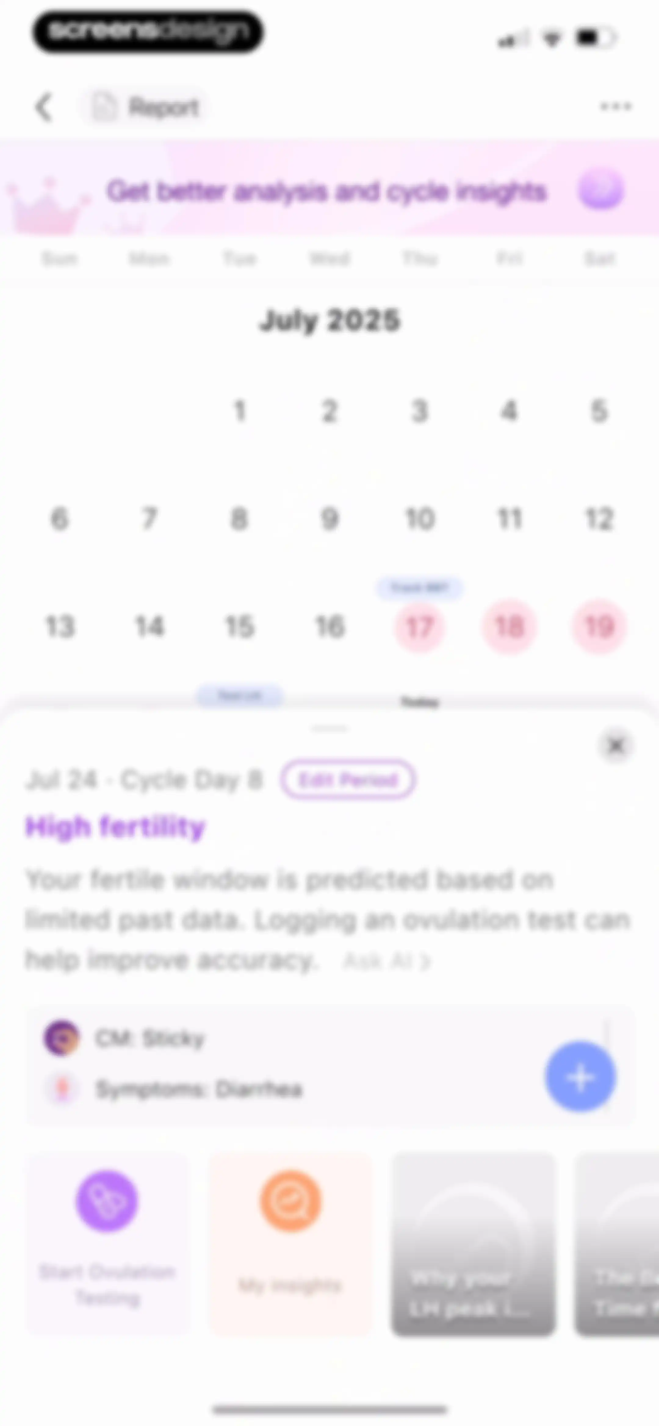 Premom-Ovulation Tracker, PCOS screen 102