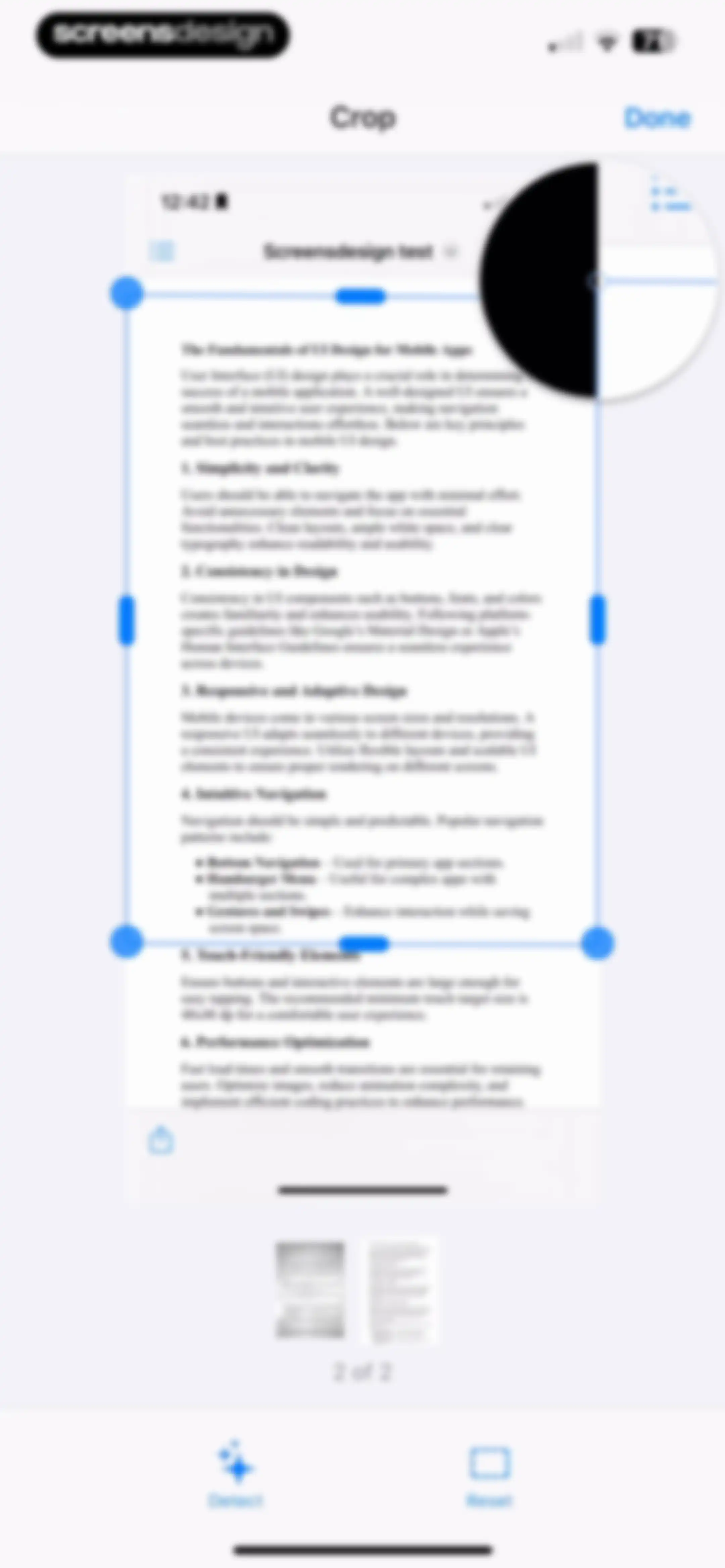 Scanner App. JPG, Photo to PDF screen 26