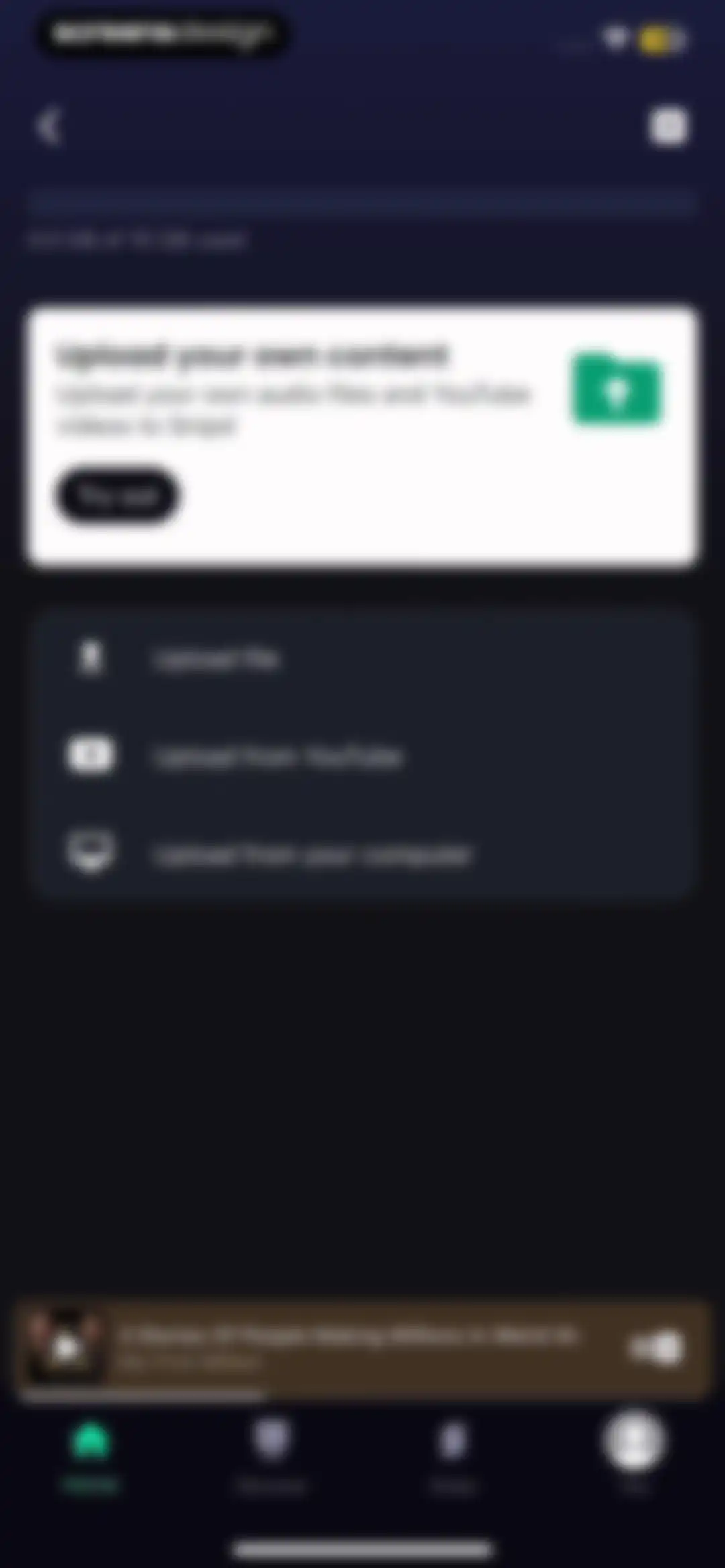 Snipd | AI Podcast Player screen 88