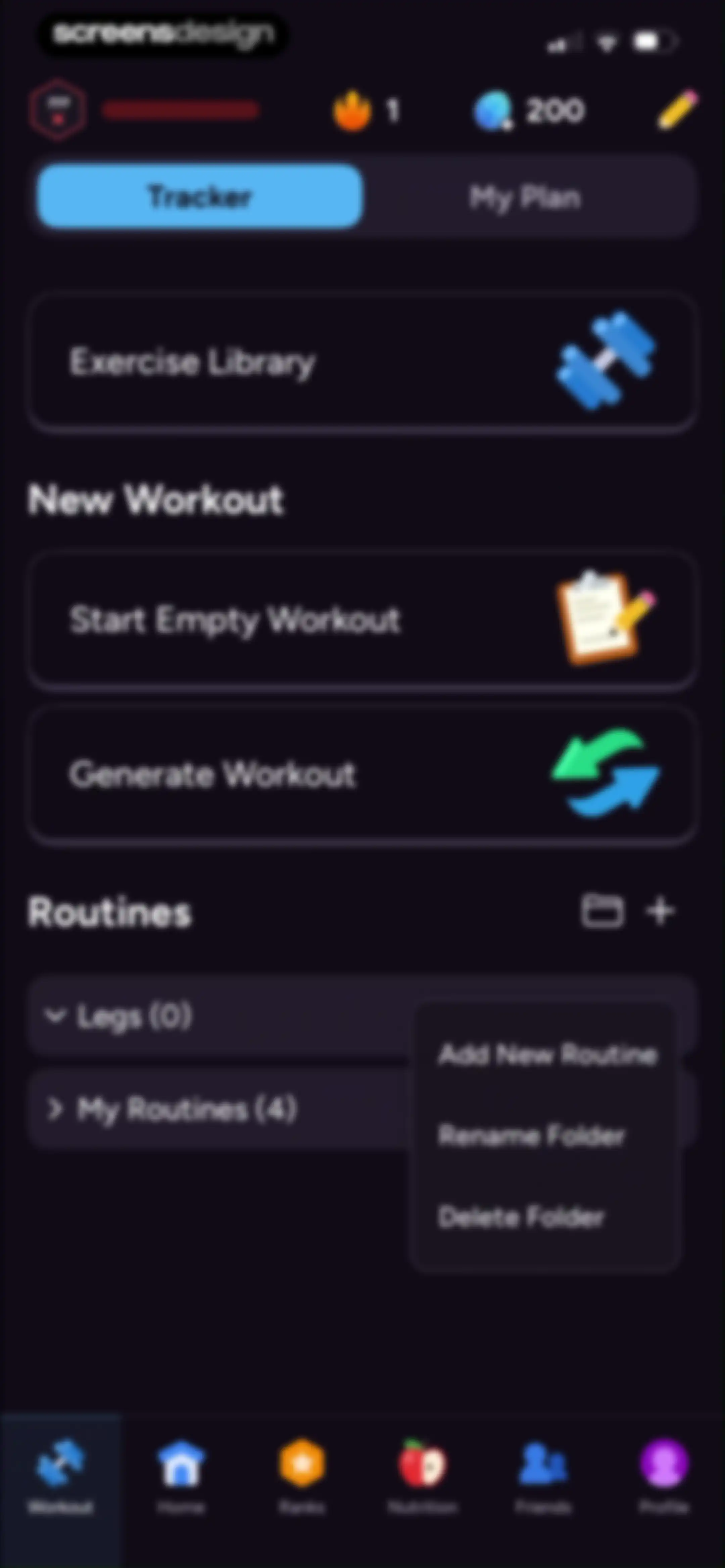Liftoff - Ranked Gym Workouts screen 168