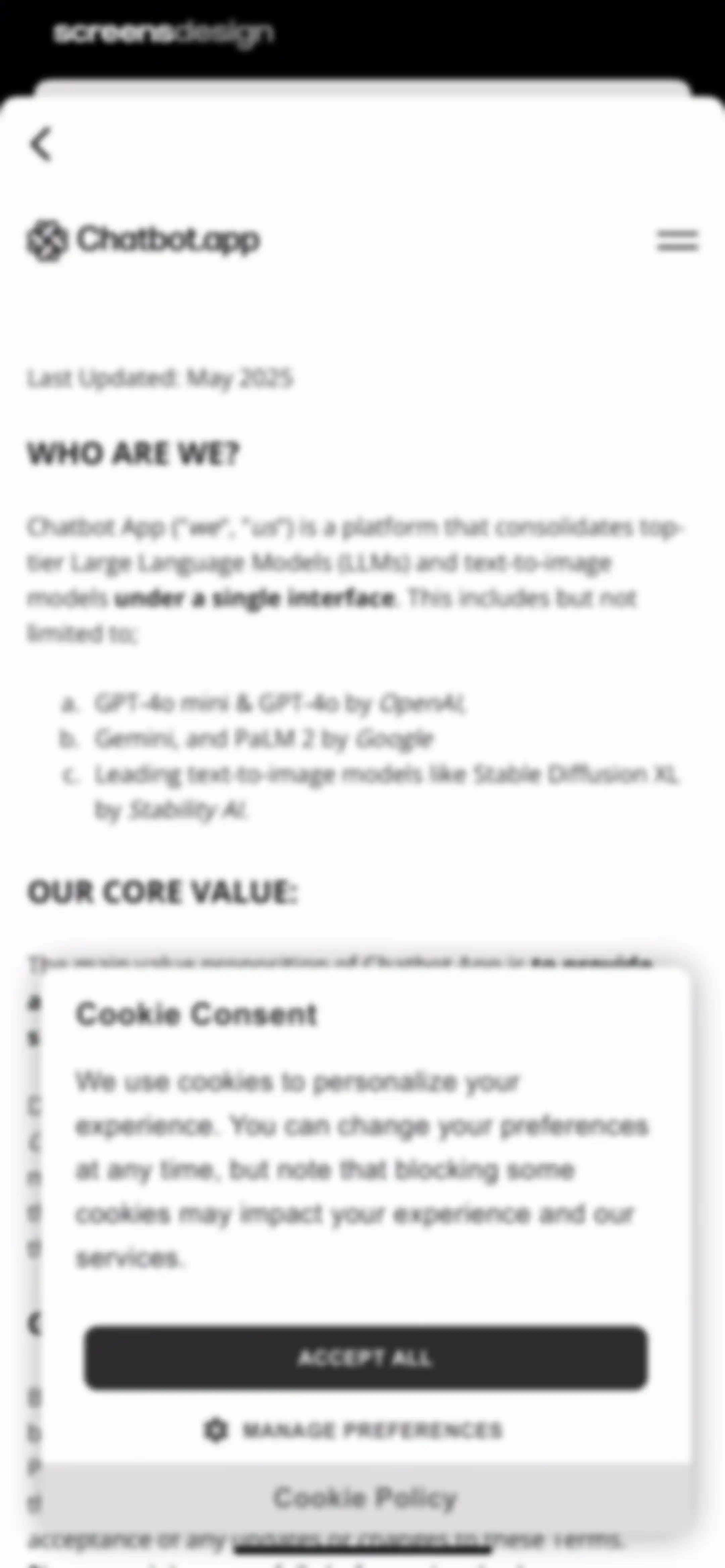 Chatbot App: AI Assistant screen 63