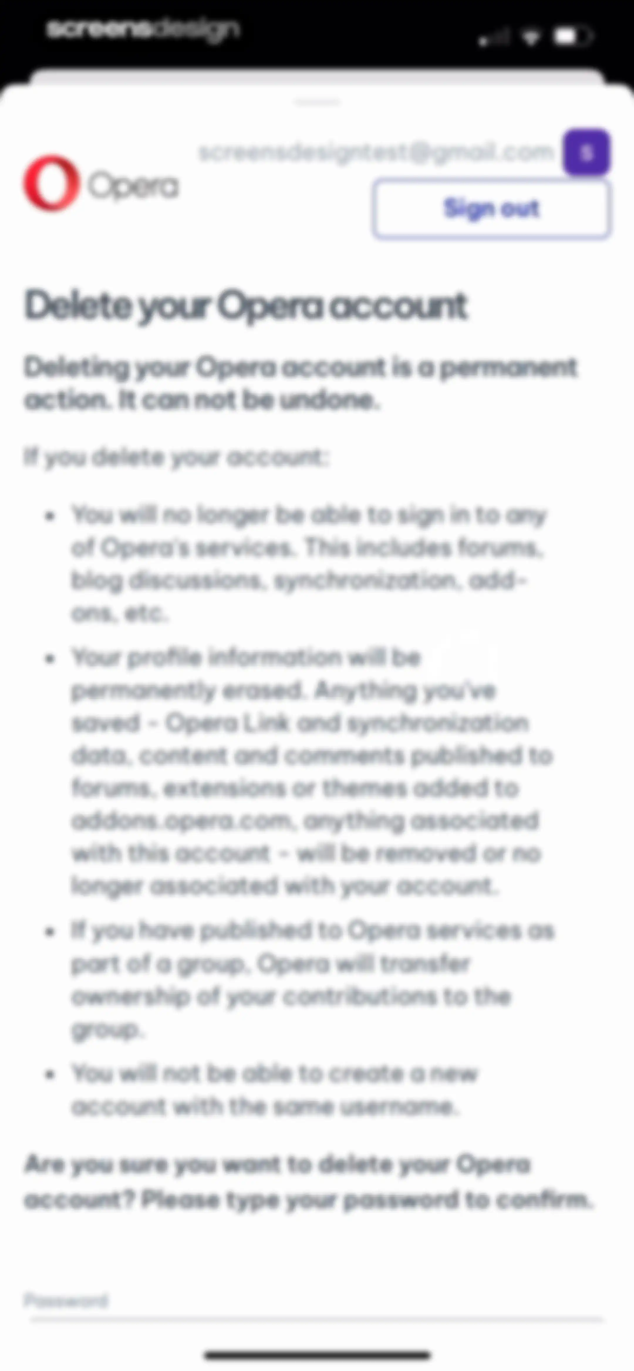 Opera: AI browser with VPN screen 91