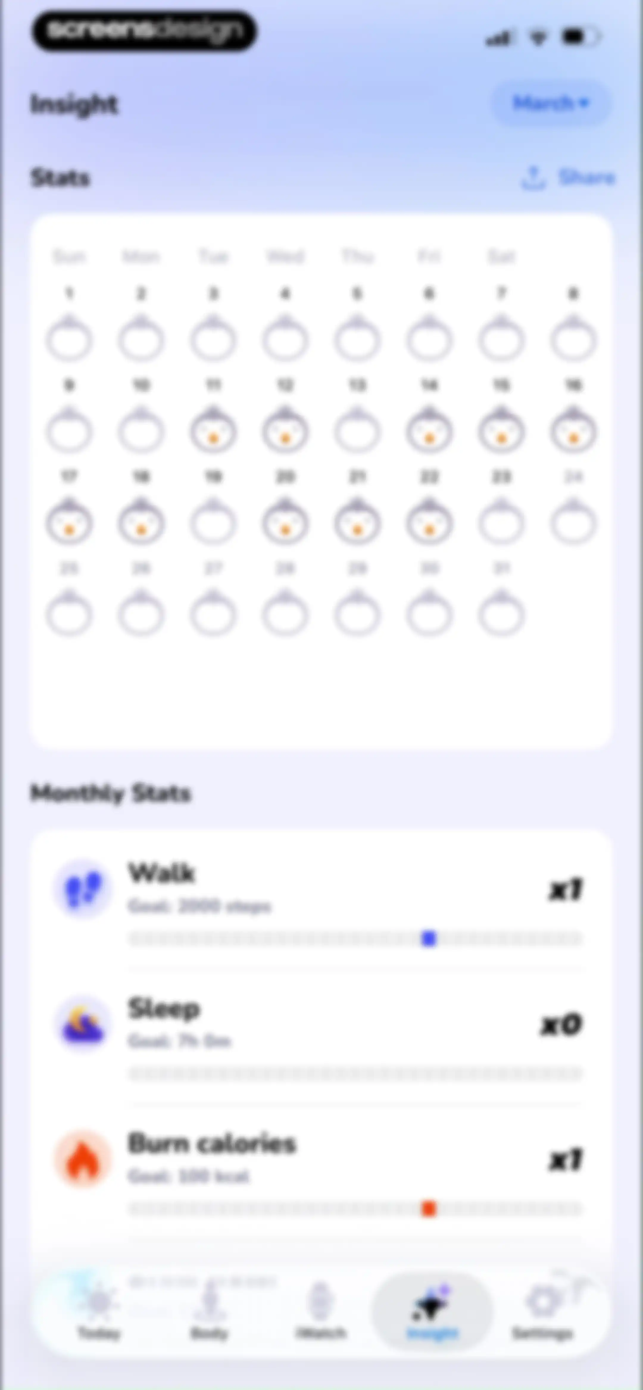 BodyWave: Health Tracker screen 171
