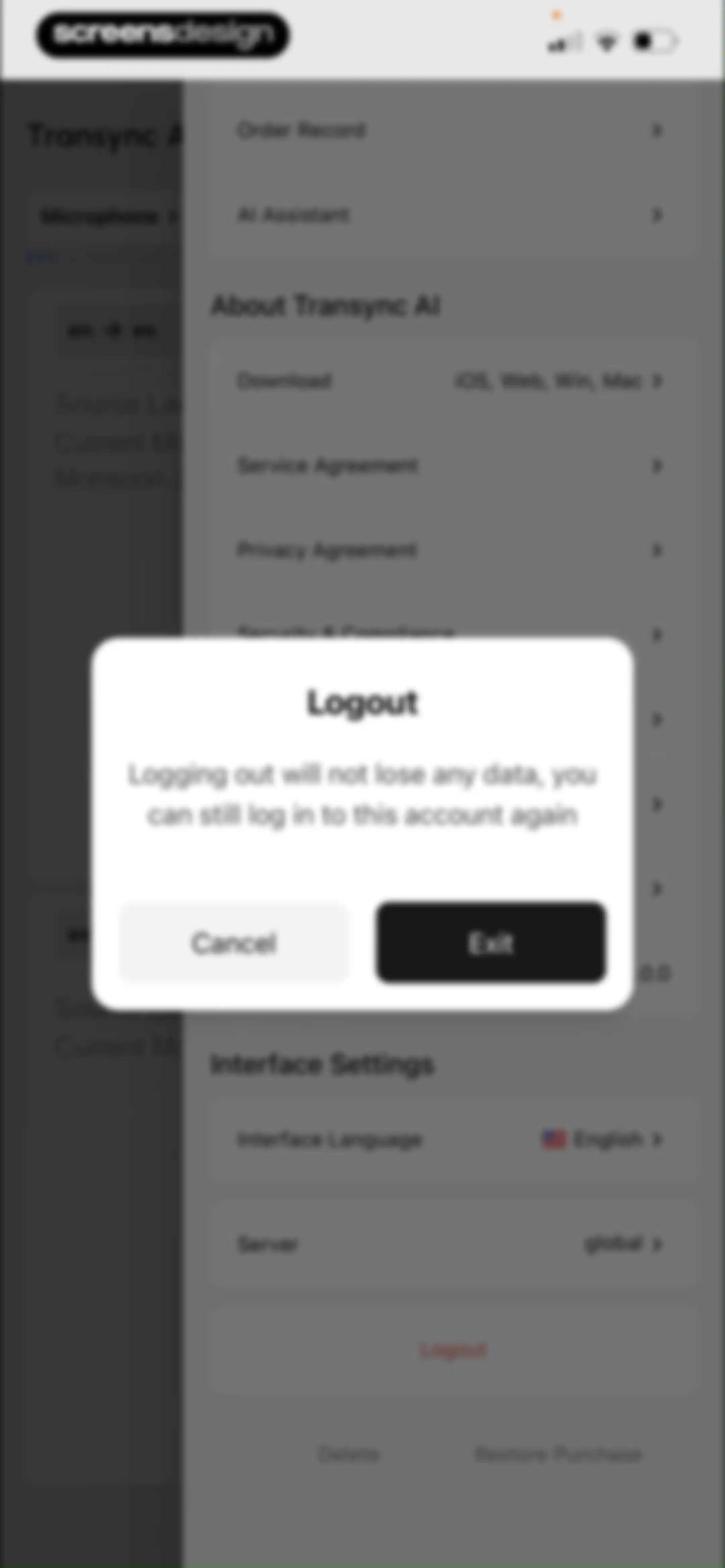 Transync AI - Translator screen 56