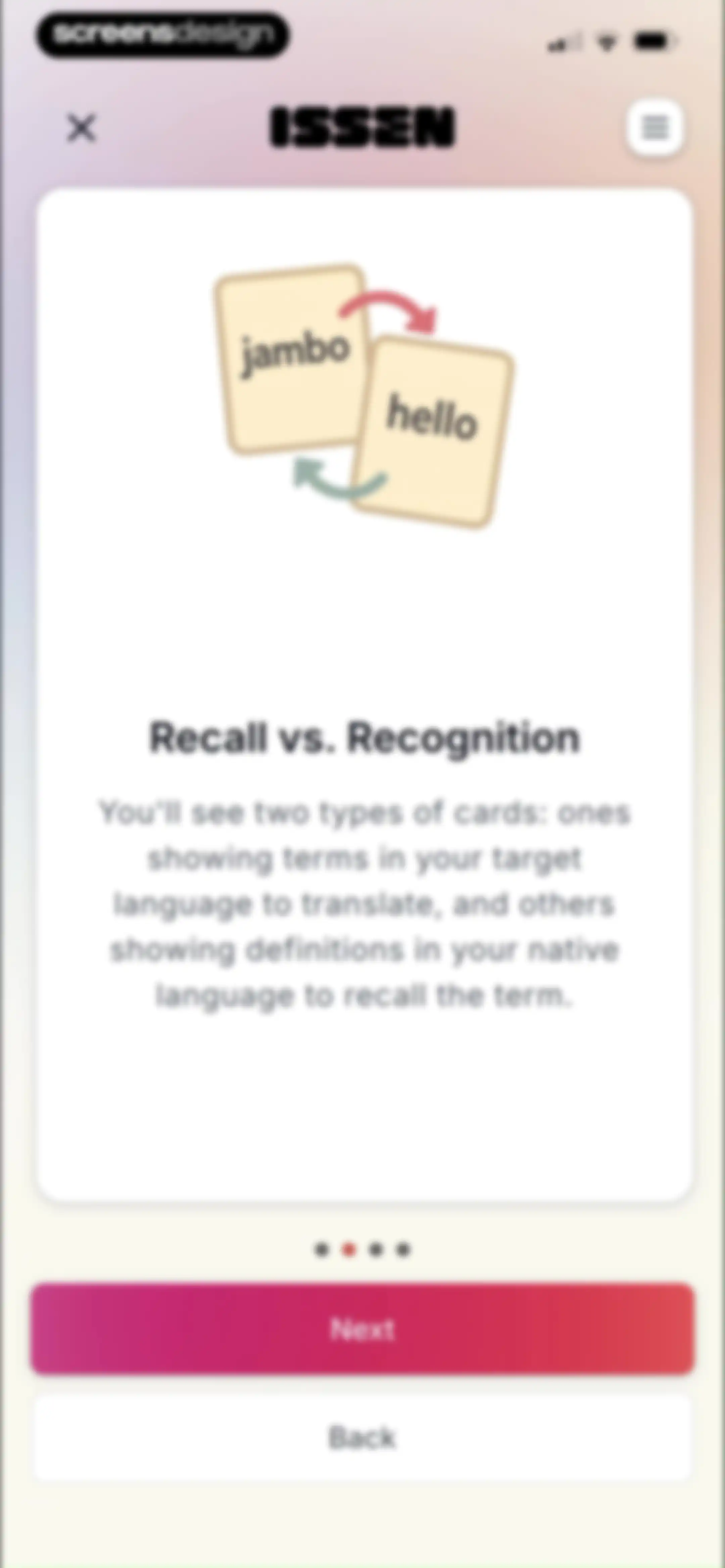ISSEN - Voice Tutor screen 52