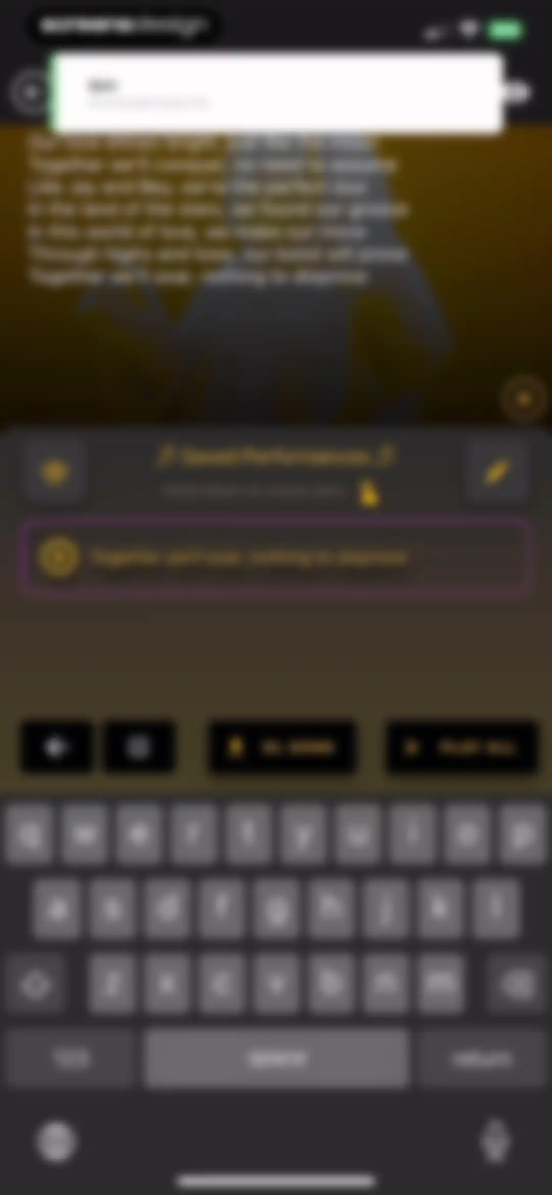 GhostWriter AI Lyrics screen 27