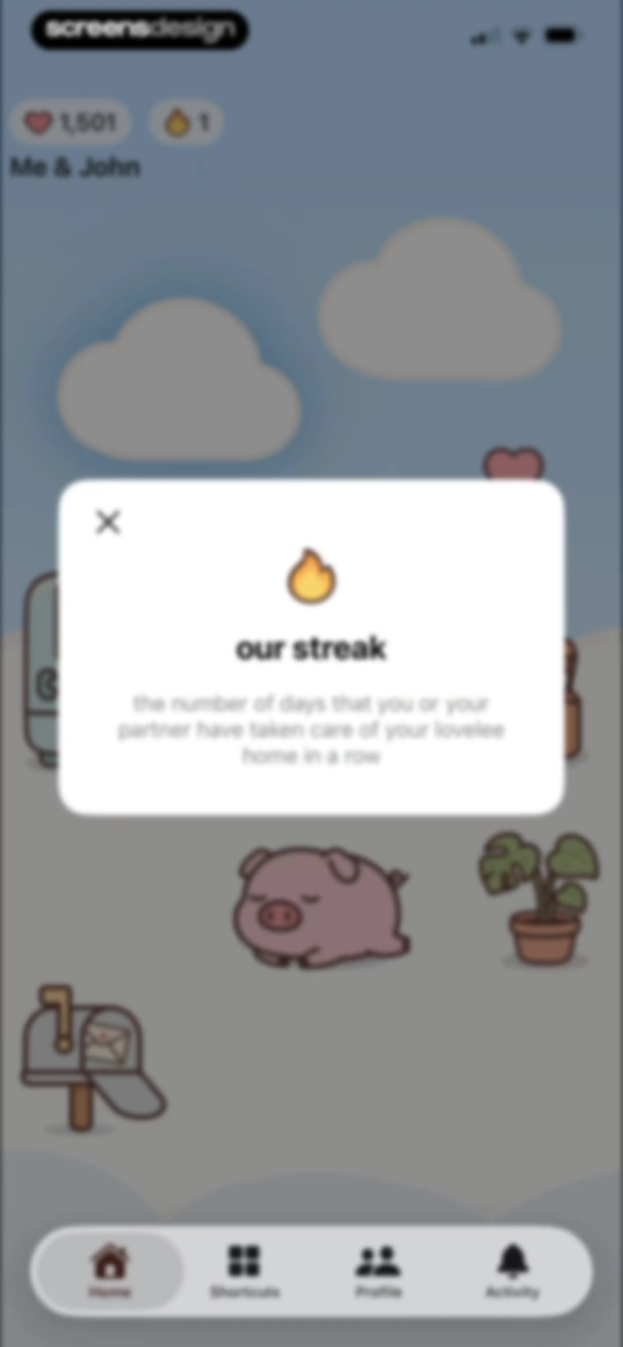 lovelee couples: love note app screen 95