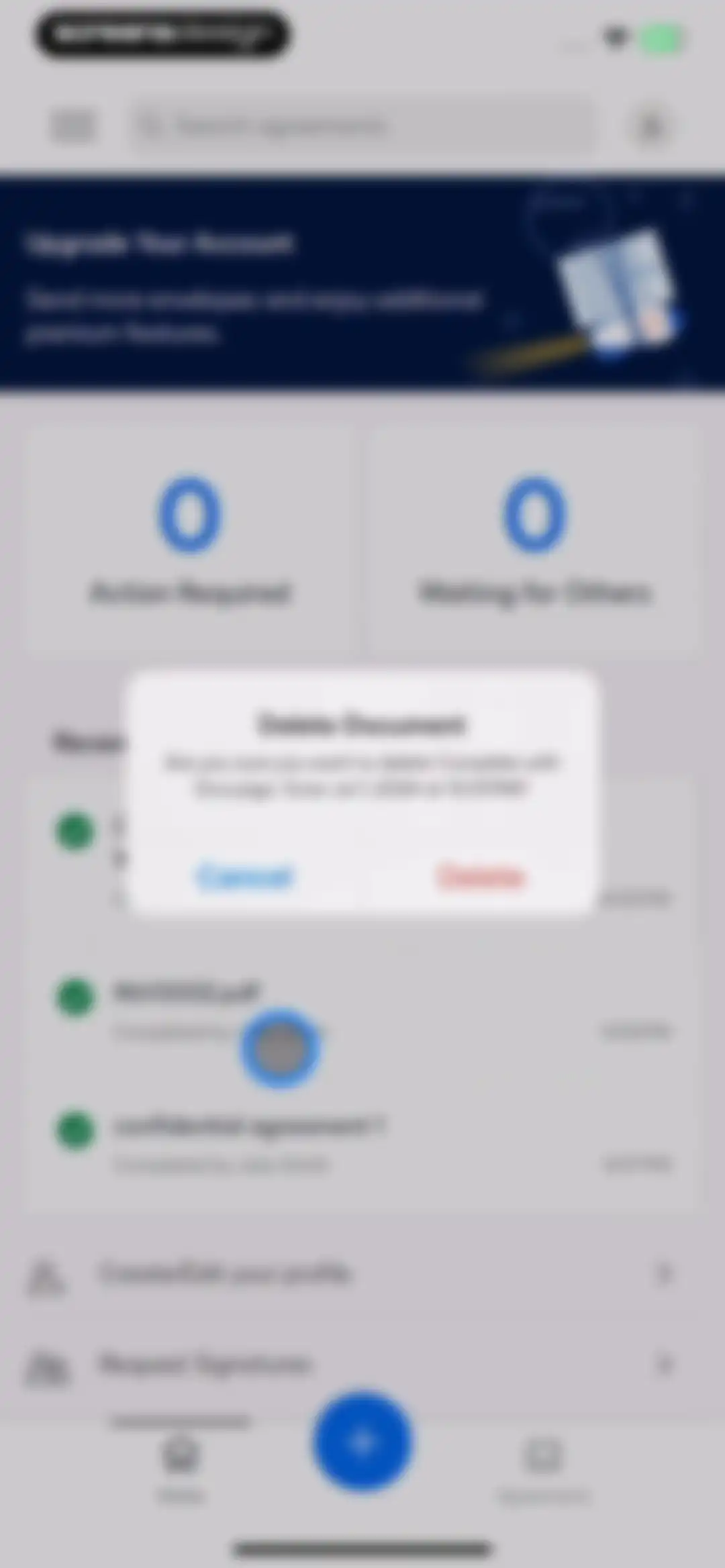 Docusign - Upload & Sign Docs screen 68