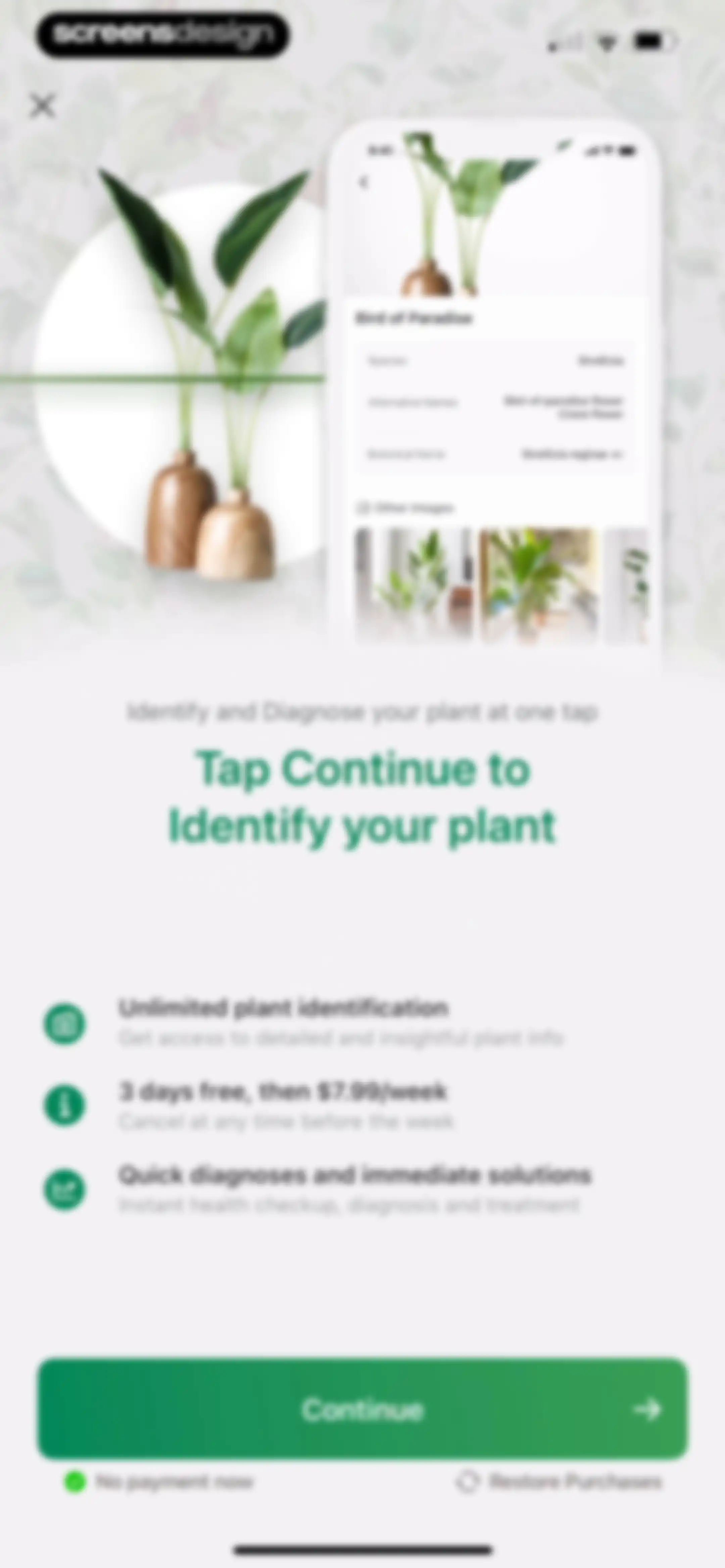 Identify My Plant Now screen 4
