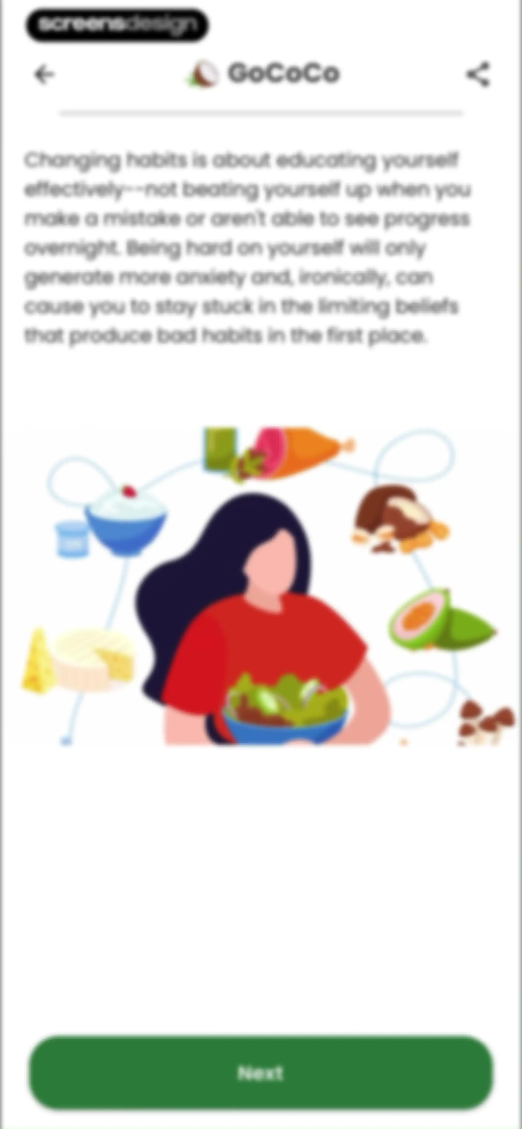 Diabetes food tracker - Gococo screen 121