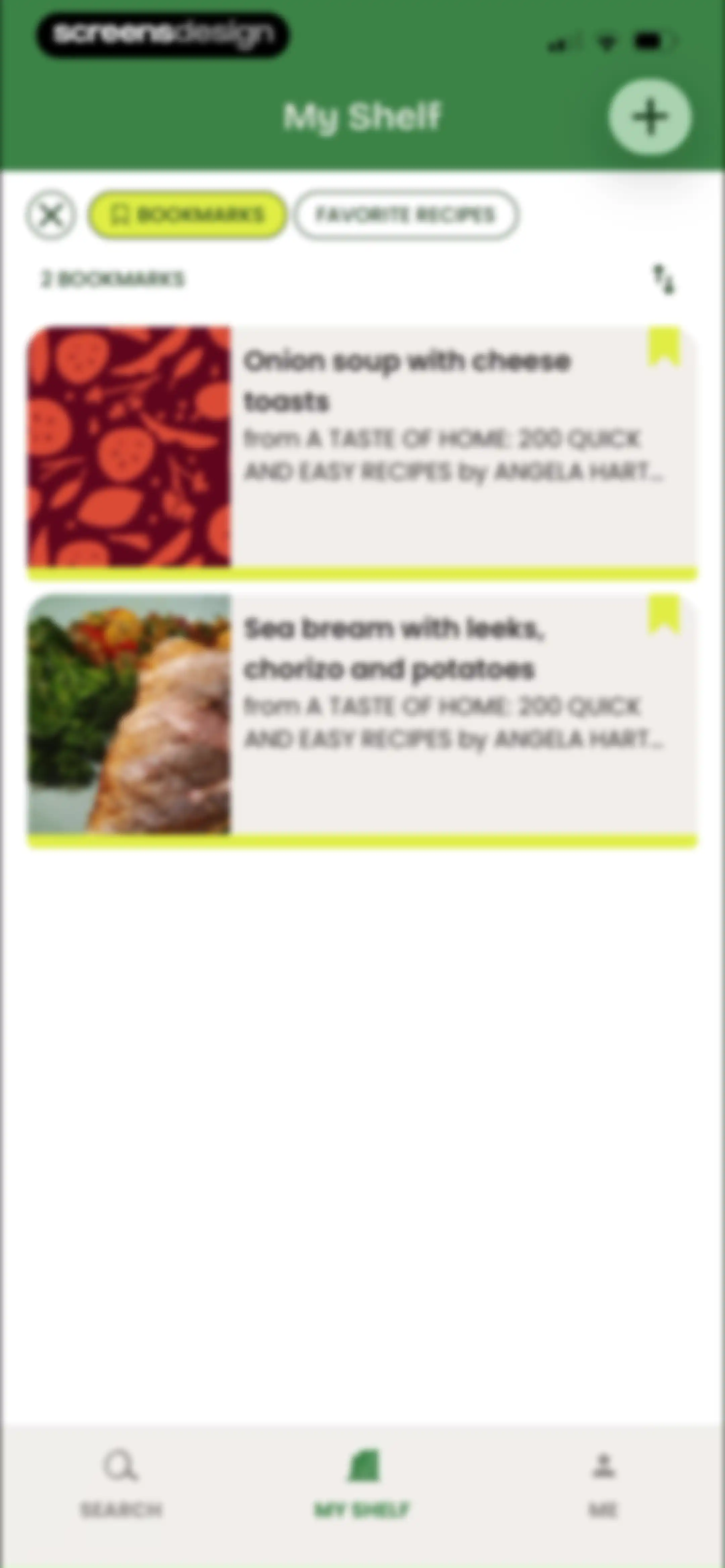 CookShelf: Search Cookbooks screen 71