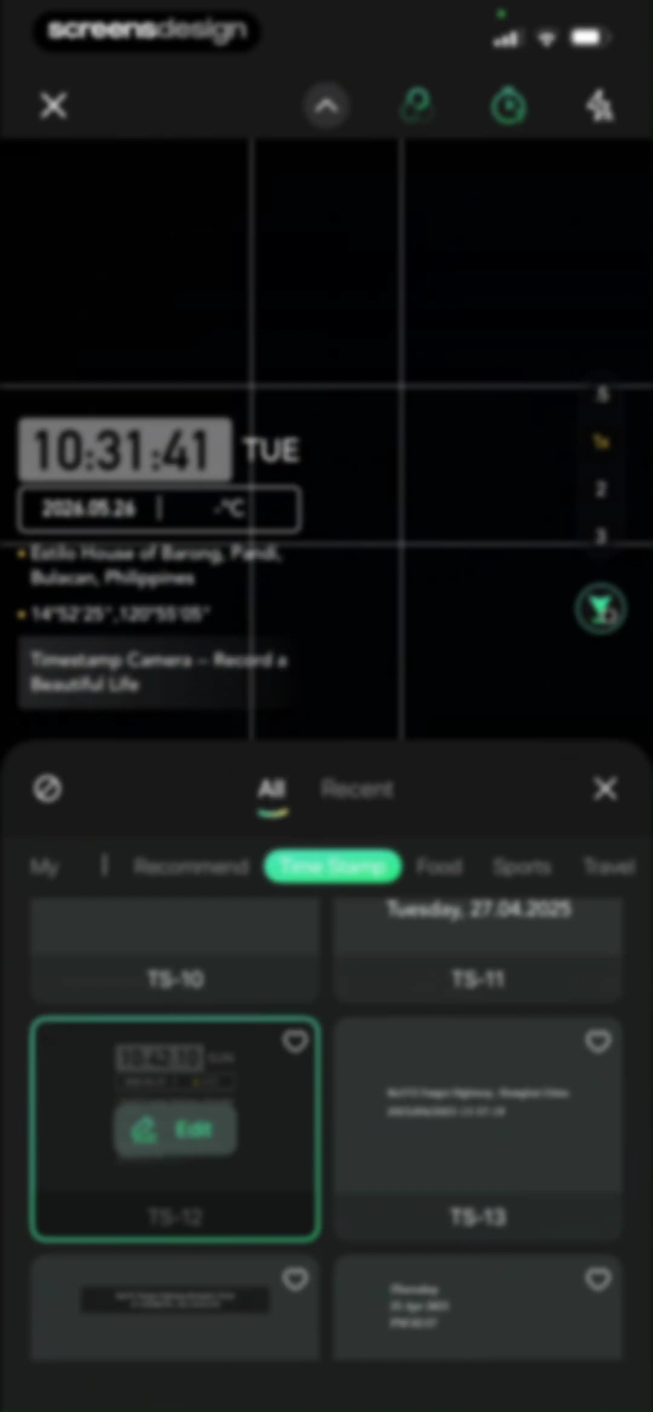 Timestamp Camera -AI Timestamp screen 57
