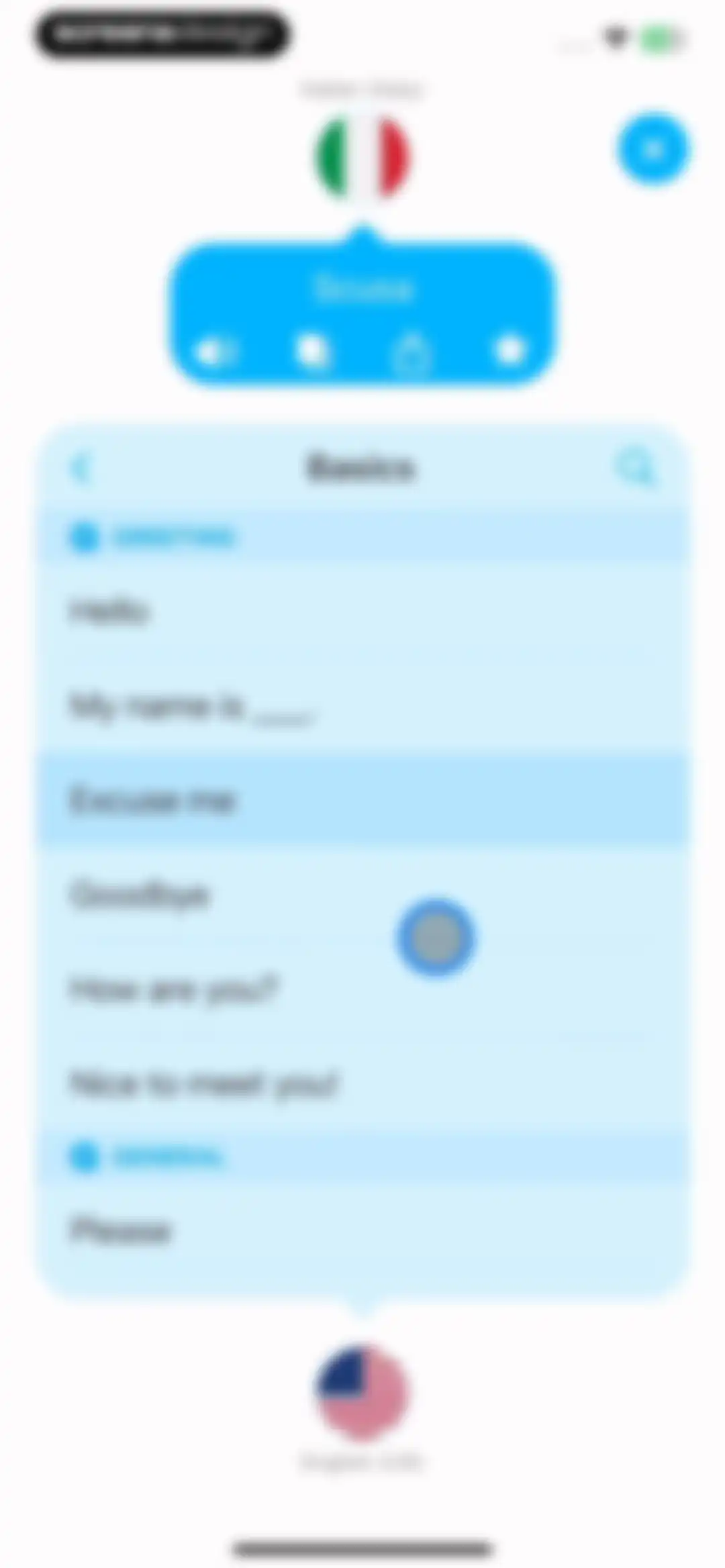 Dialog - Translate Speech screen 21