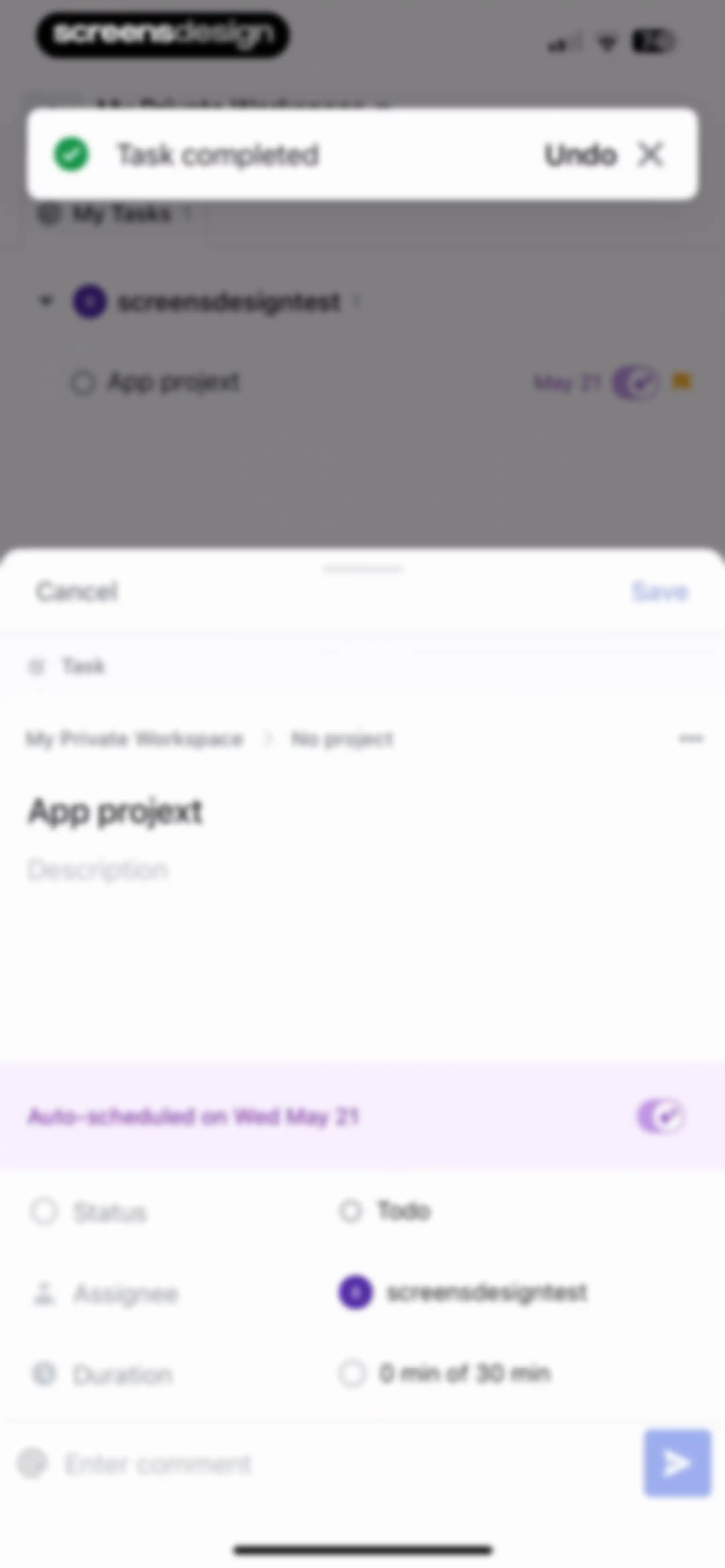 Motion: Tasks & AI Scheduling screen 85