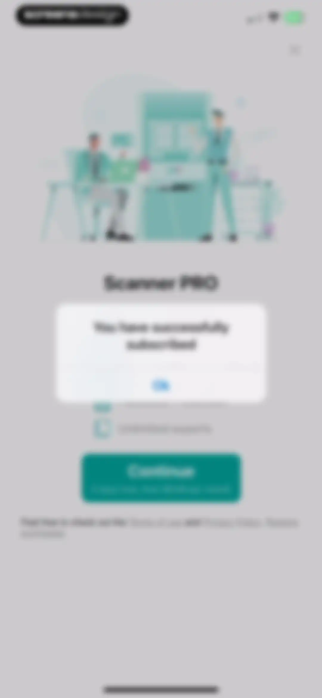 Scanner: Scan Documents screen 3