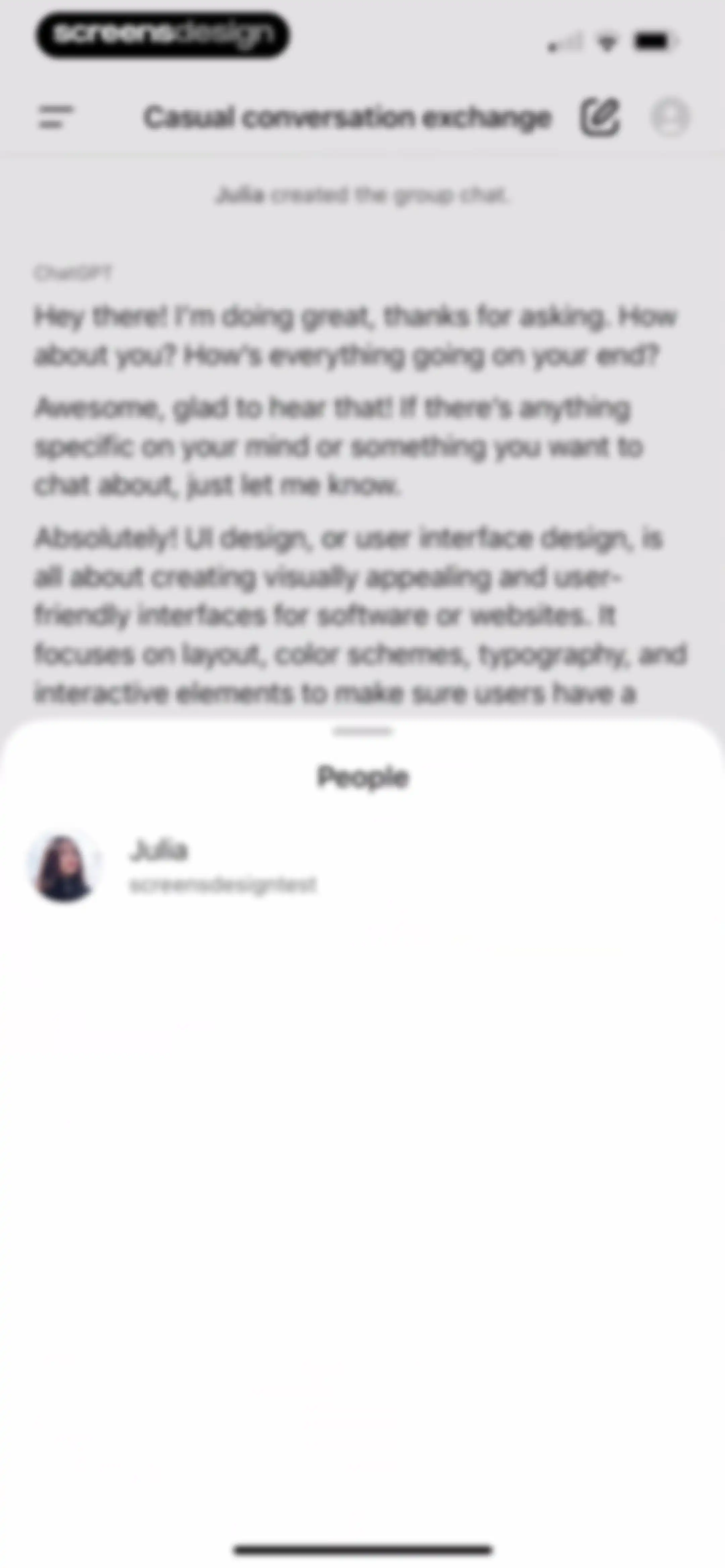 ChatGPT screen 50