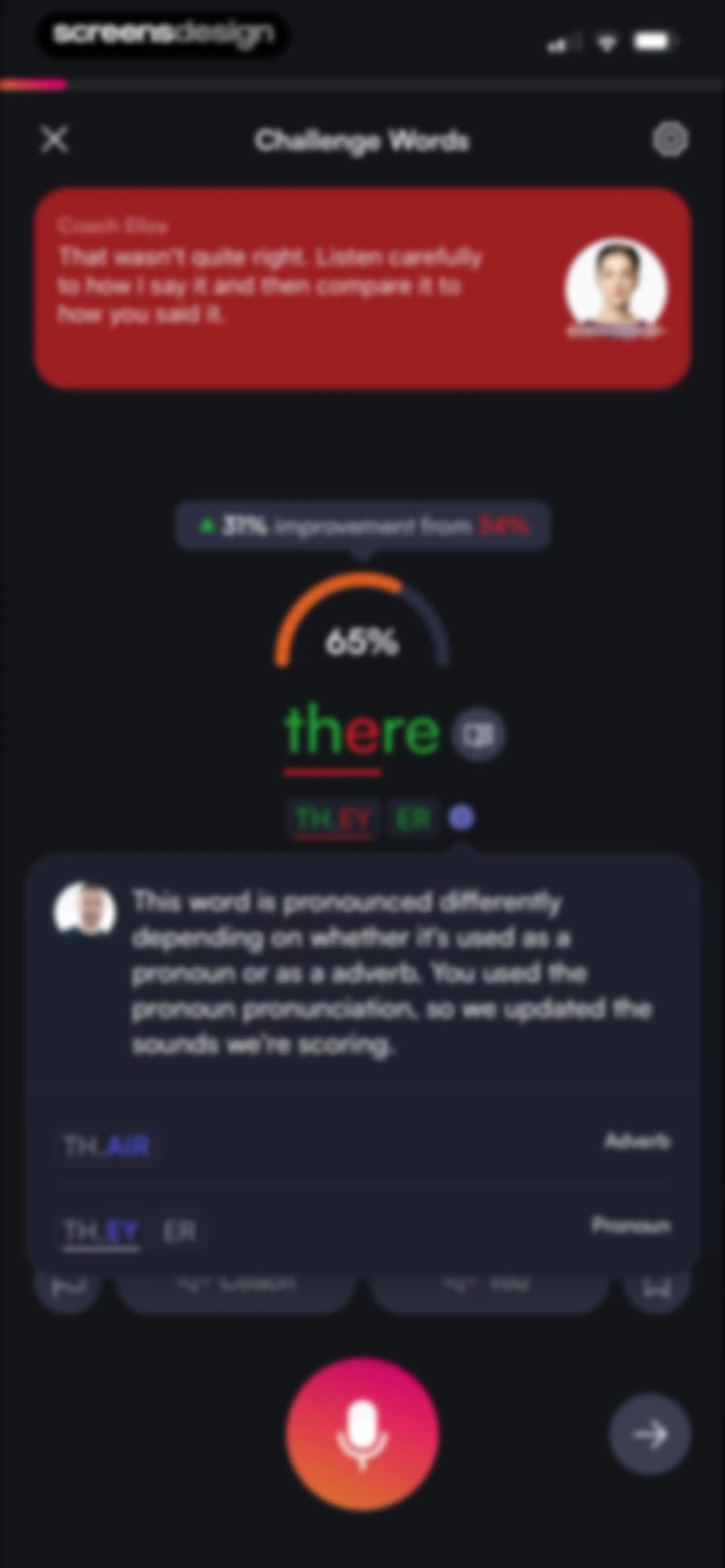 BoldVoice: Accent Training screen 87