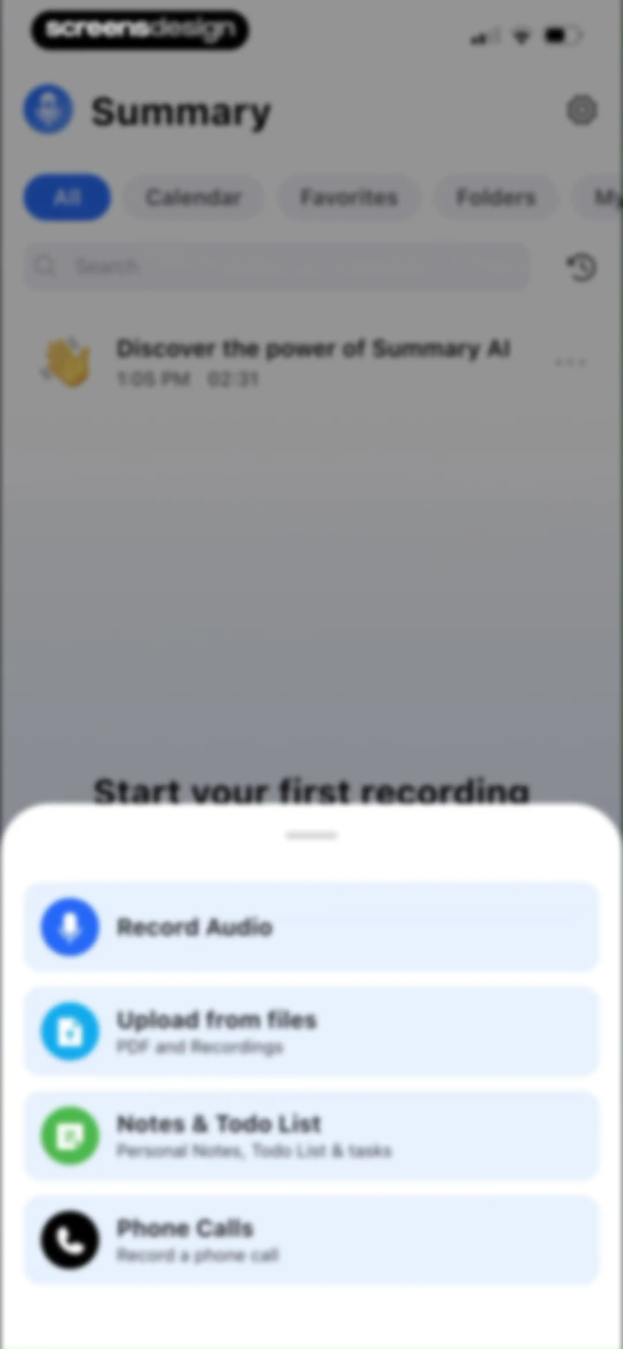 Summary - AI Note Taker screen 31
