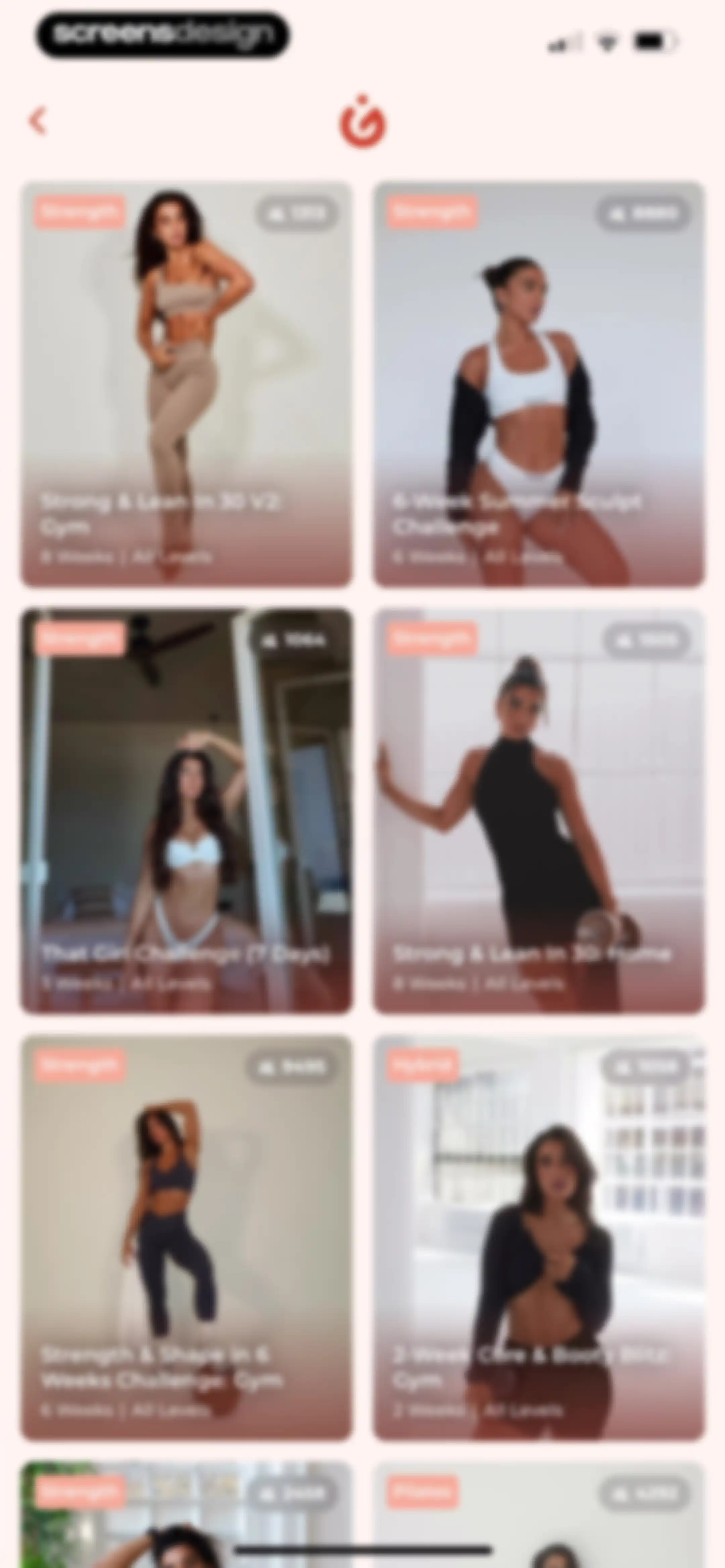 WeGLOW: Home Workout for Women screen 126