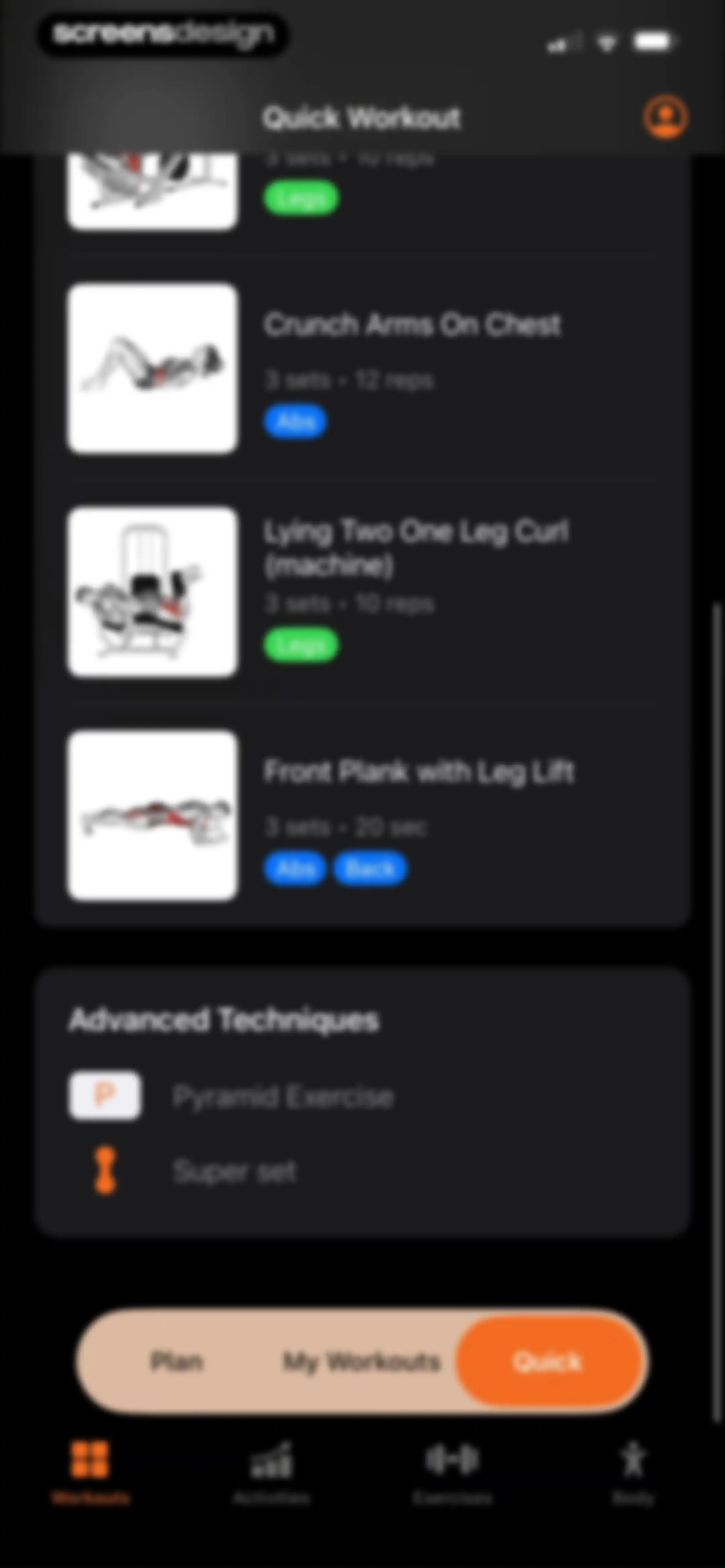 Gym WP - Workout Planner & Log screen 104