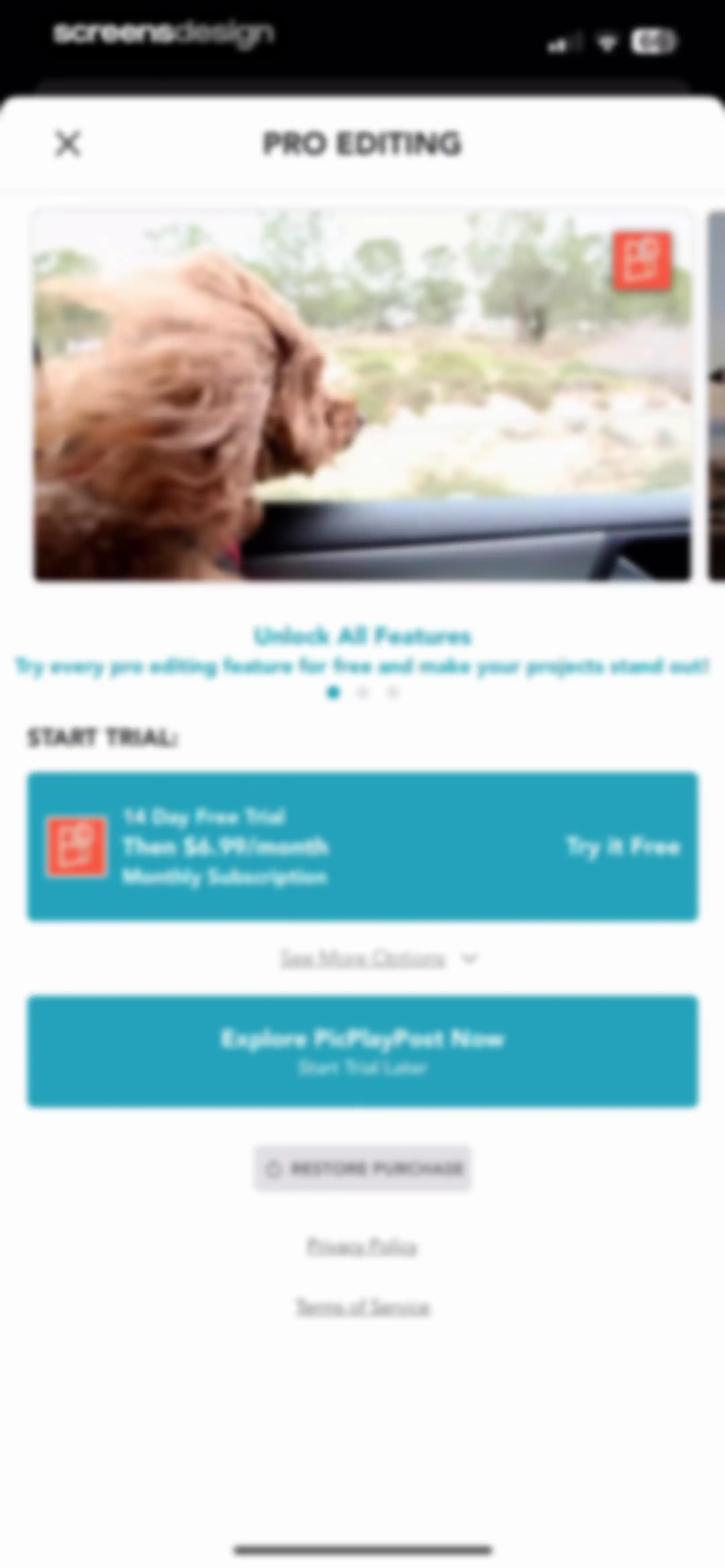 PicPlayPost: Video Editor screen 2