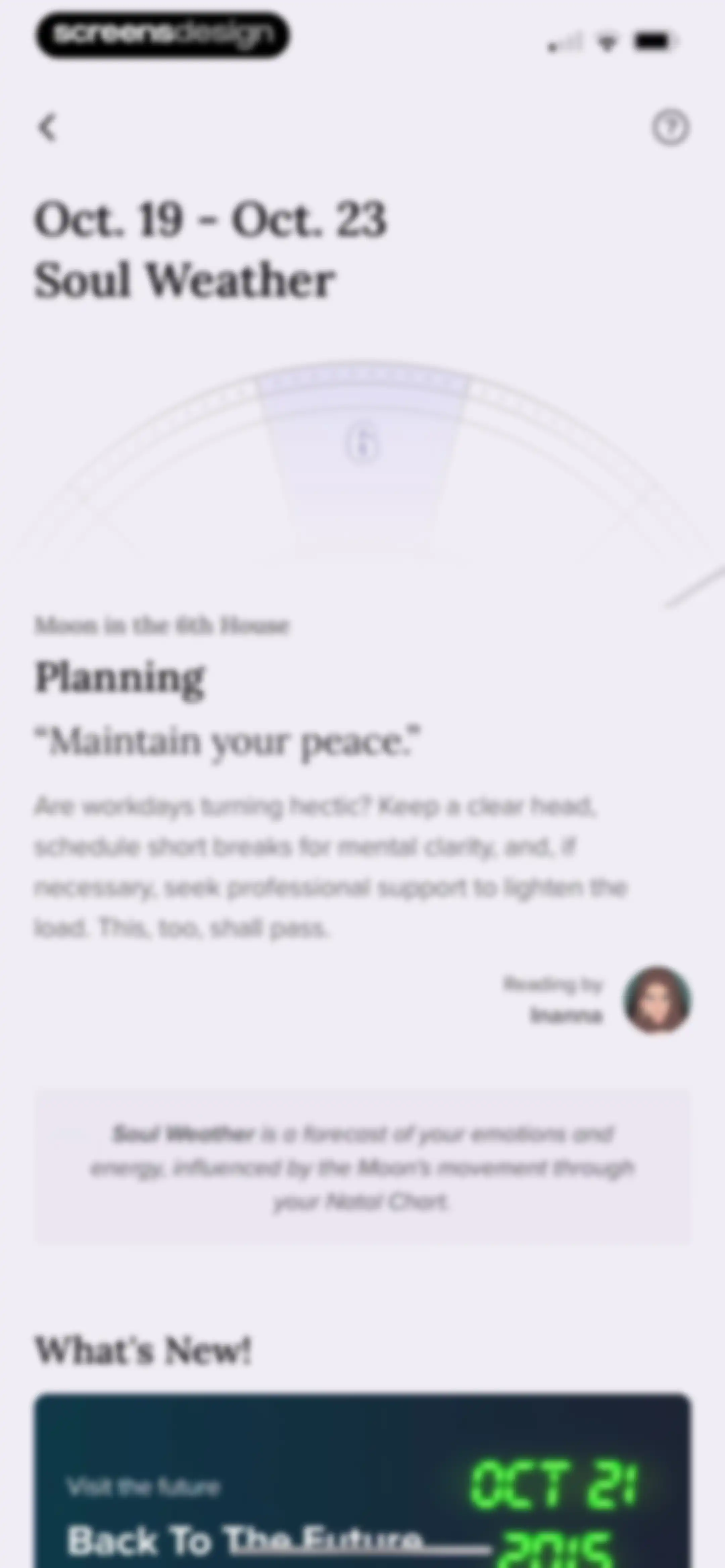 FORCETELLER: Daily Horoscope screen 66