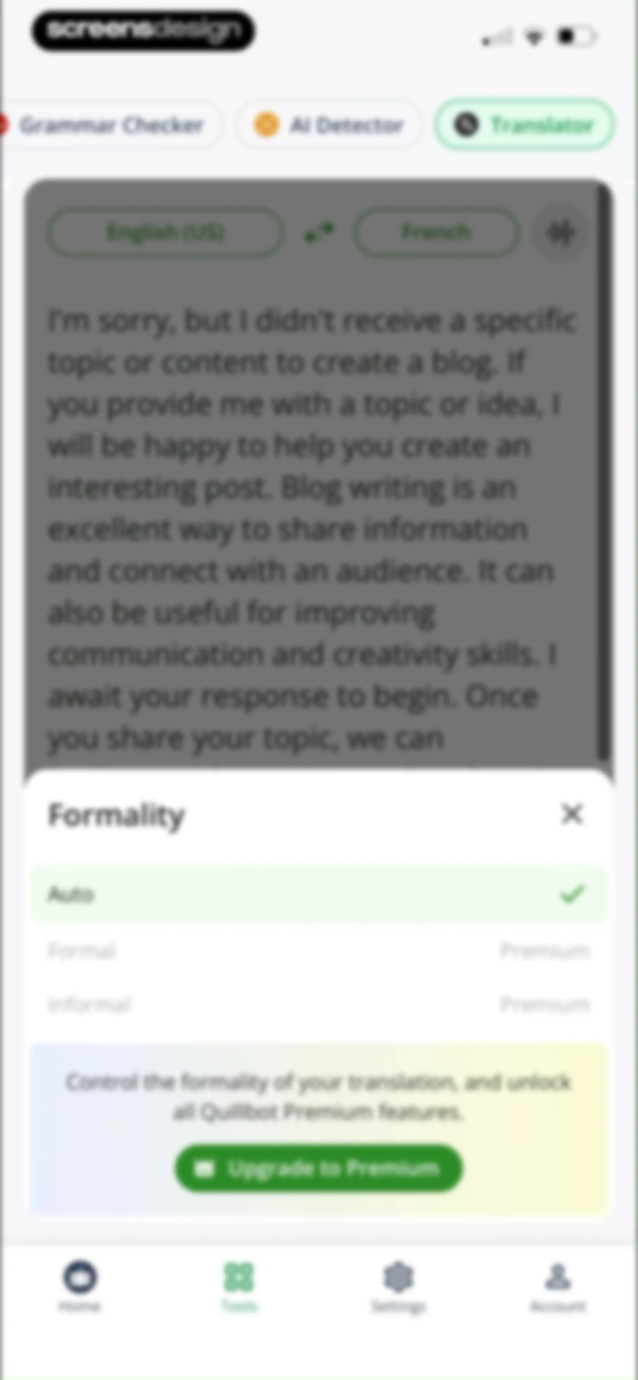 Quillbot-AI Writing & Keyboard screen 91