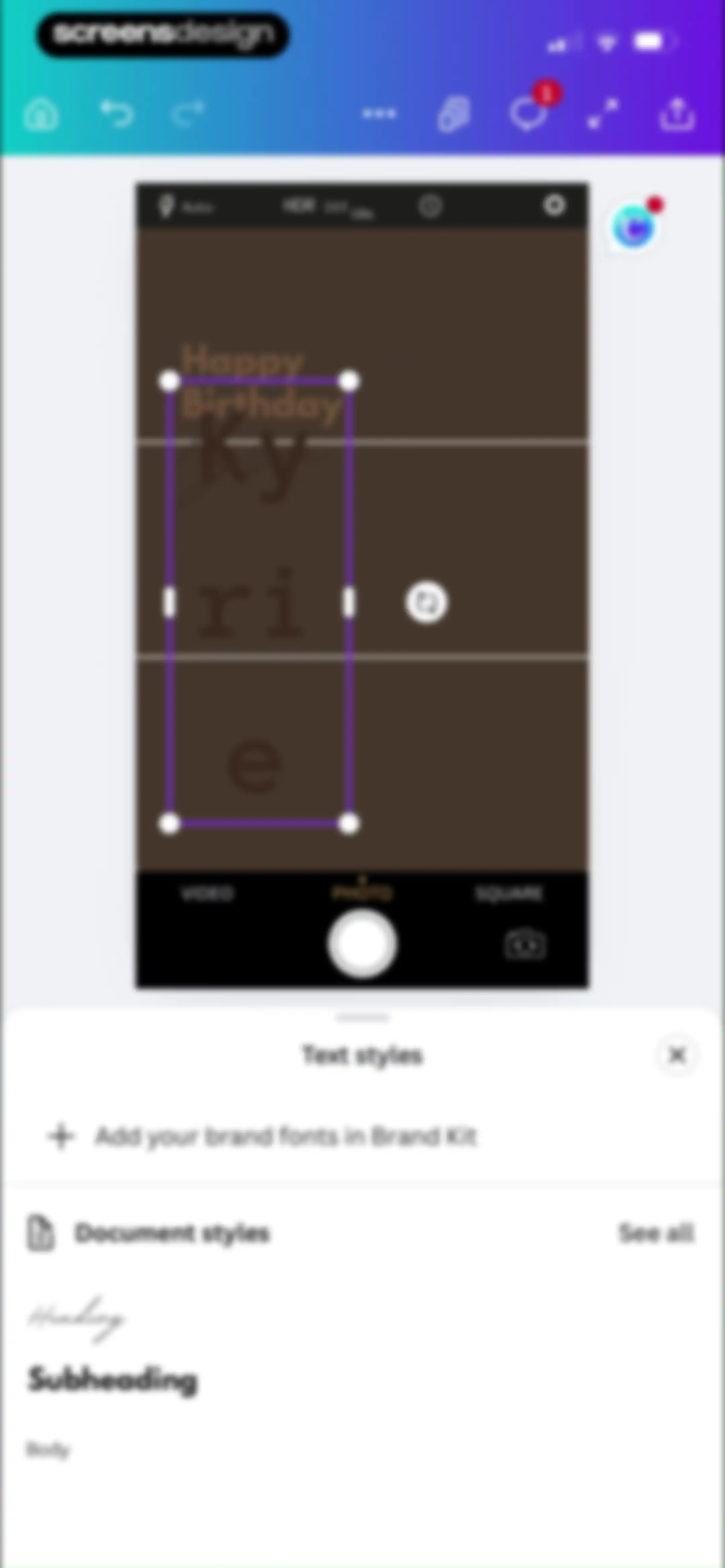 Canva: AI Video & Photo Editor screen 106