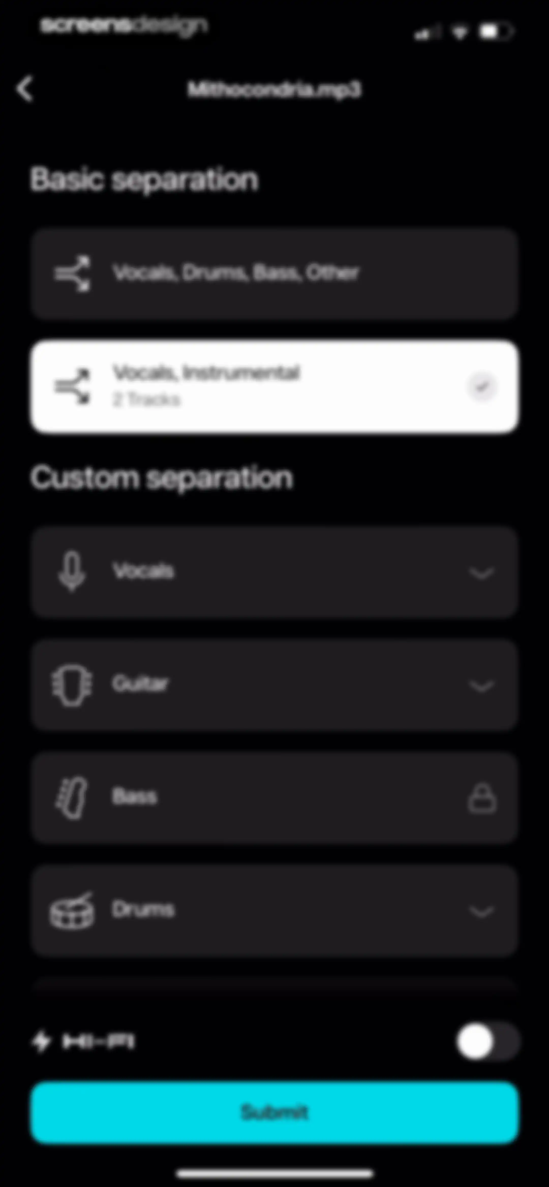 Moises: The Musician's App screen 53