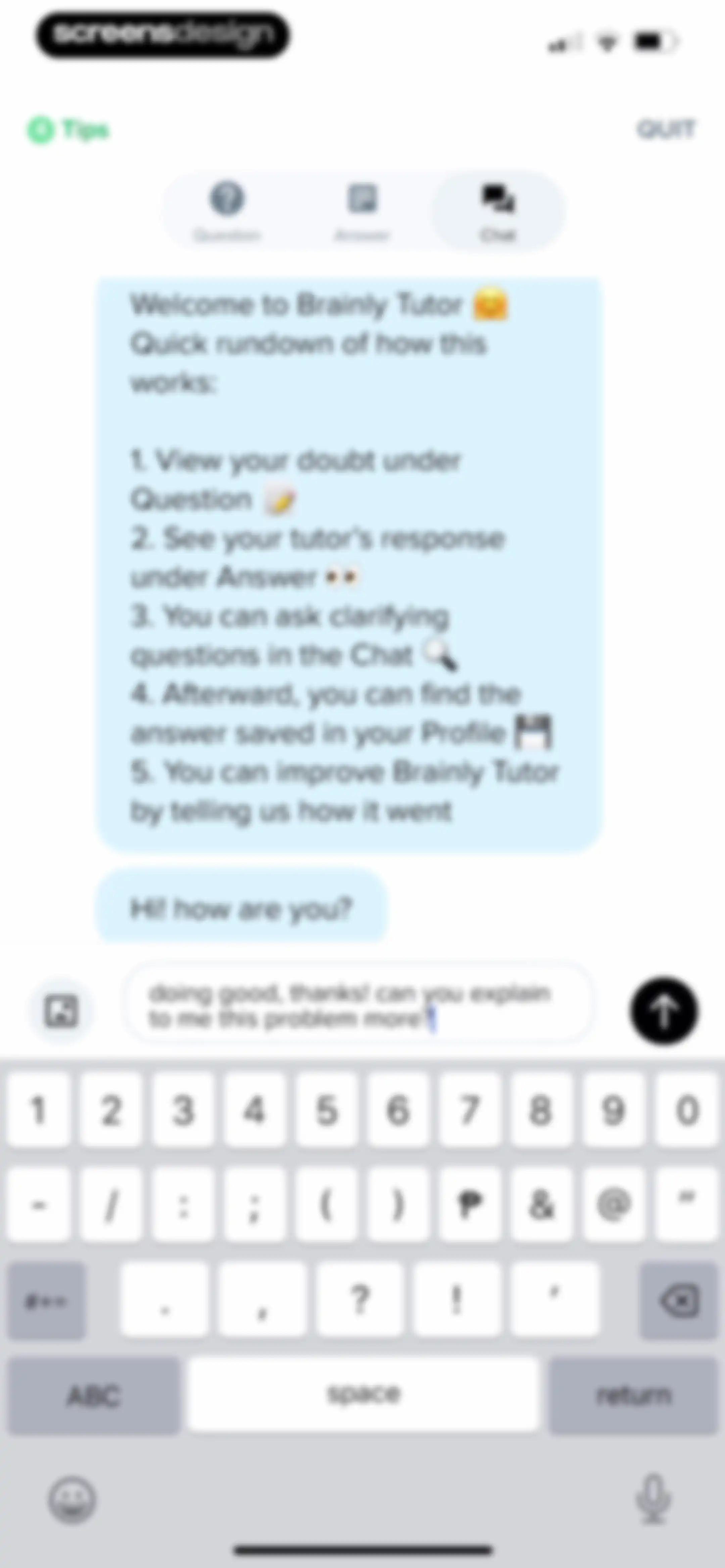 Brainly: Your Personal Tutor screen 111